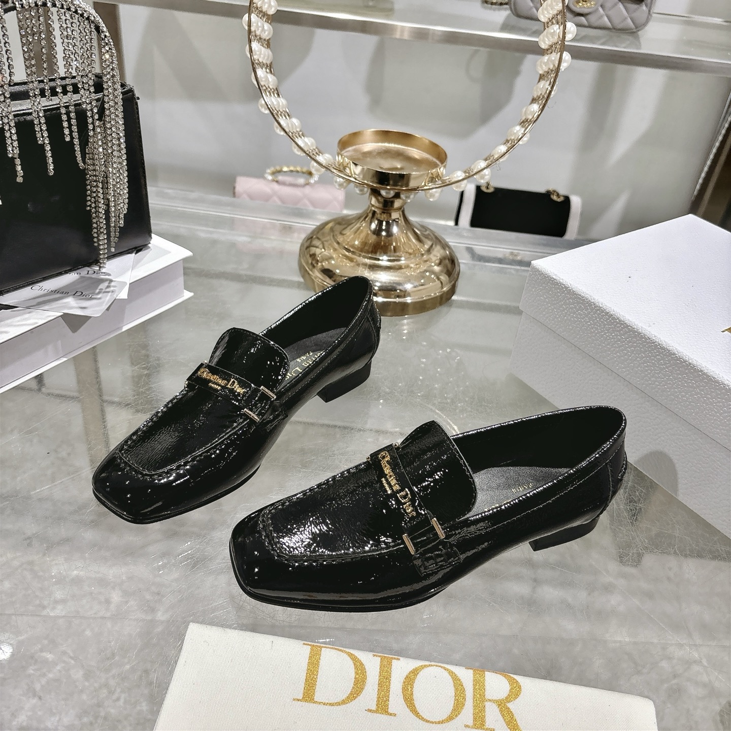 Dior-Boy-Black-Calfskin-Leather-Loafers-Shoes-35To41