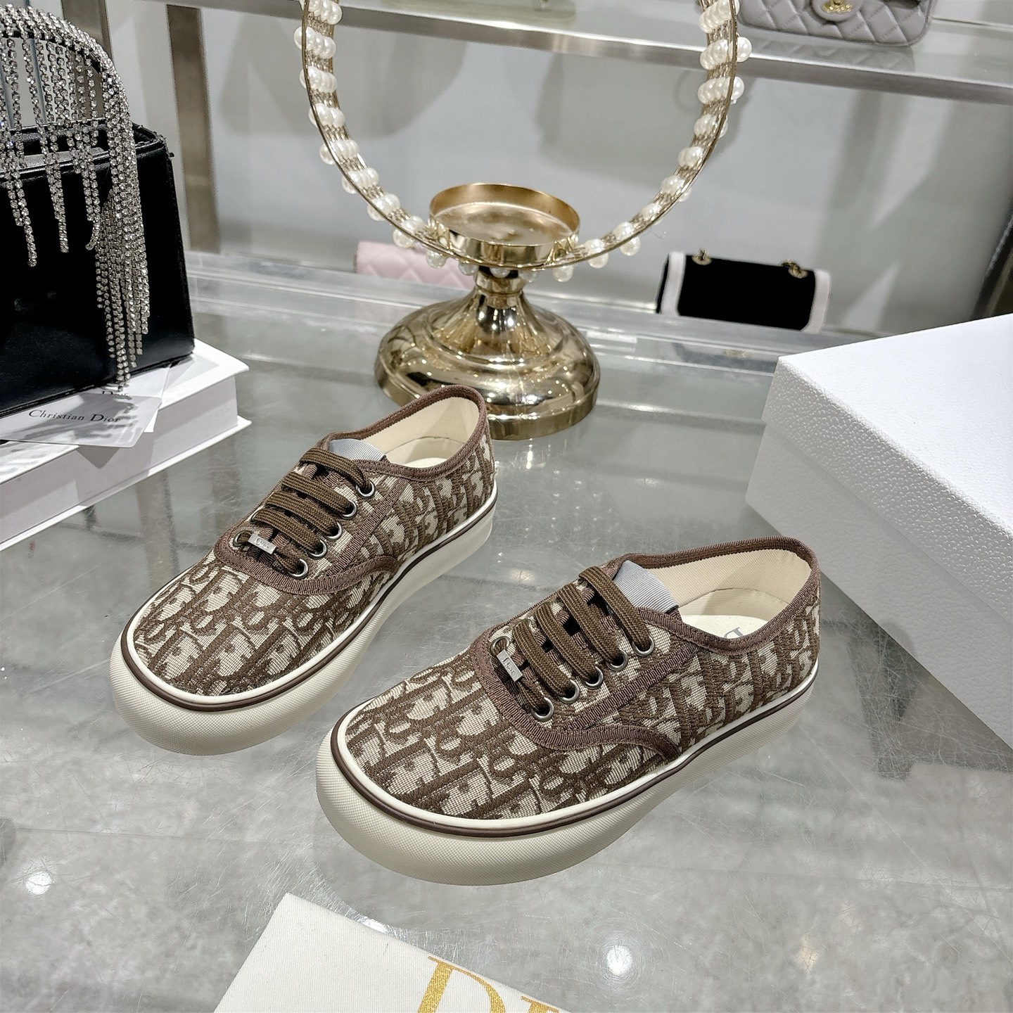 Dior-Saltwind-Sneakers-Shoes-Brown-Dior-Oblique-Jacquard-35To41