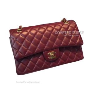 Chanel Jumbo Flap Bag Wine Lambskin With Gold HW