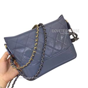 Chanel Gabrielle Hobo Bag Goatskin Haze Blue