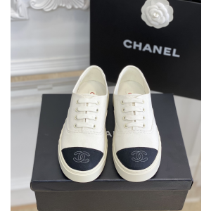 Chanel Vintage CC Fabric Low Top Sneaker White