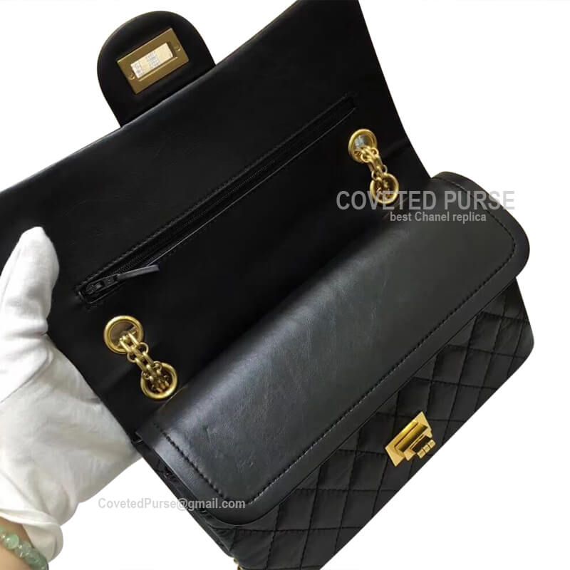 Chanel reissue replica inside view