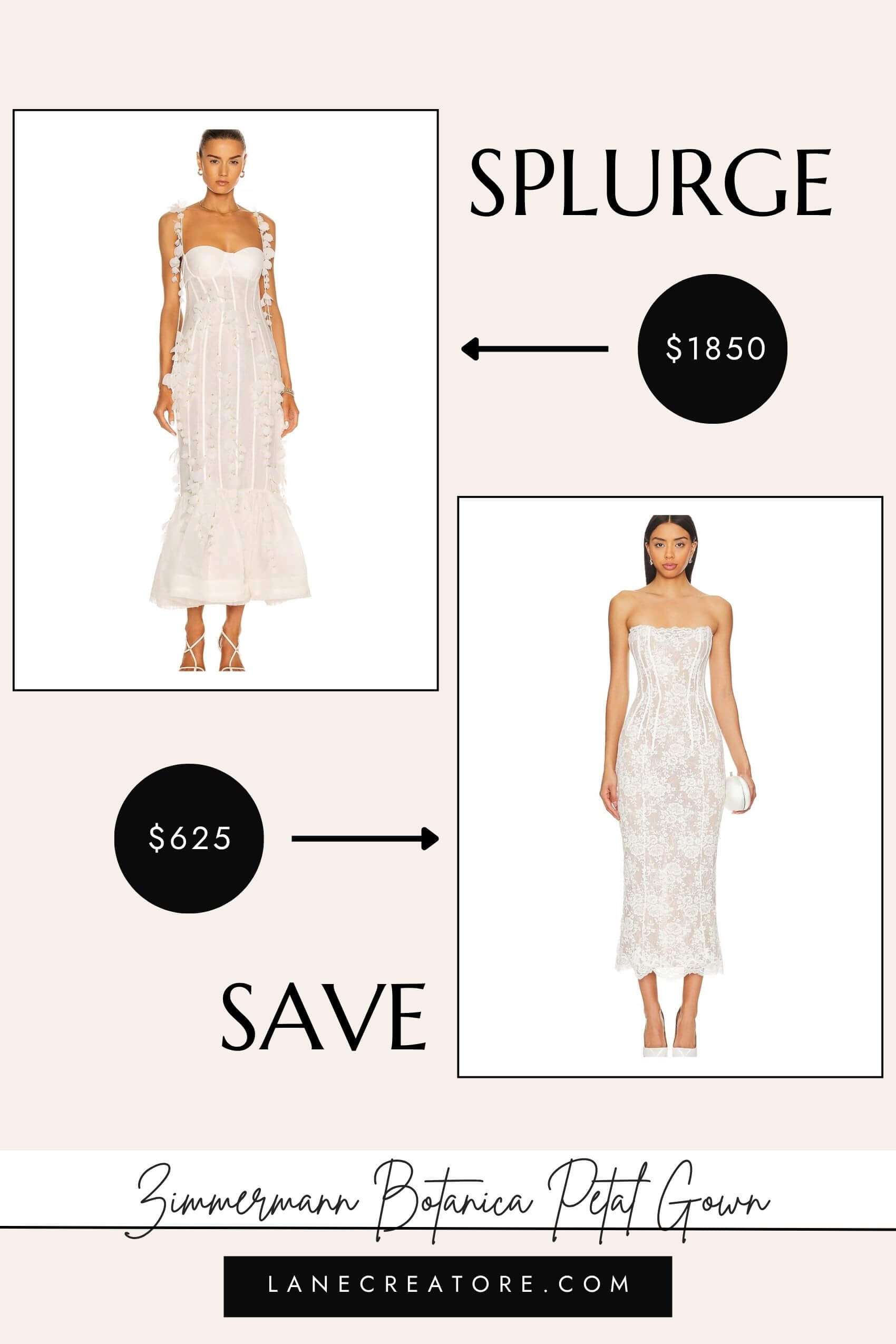 zimmermann botanica petal gown dupe