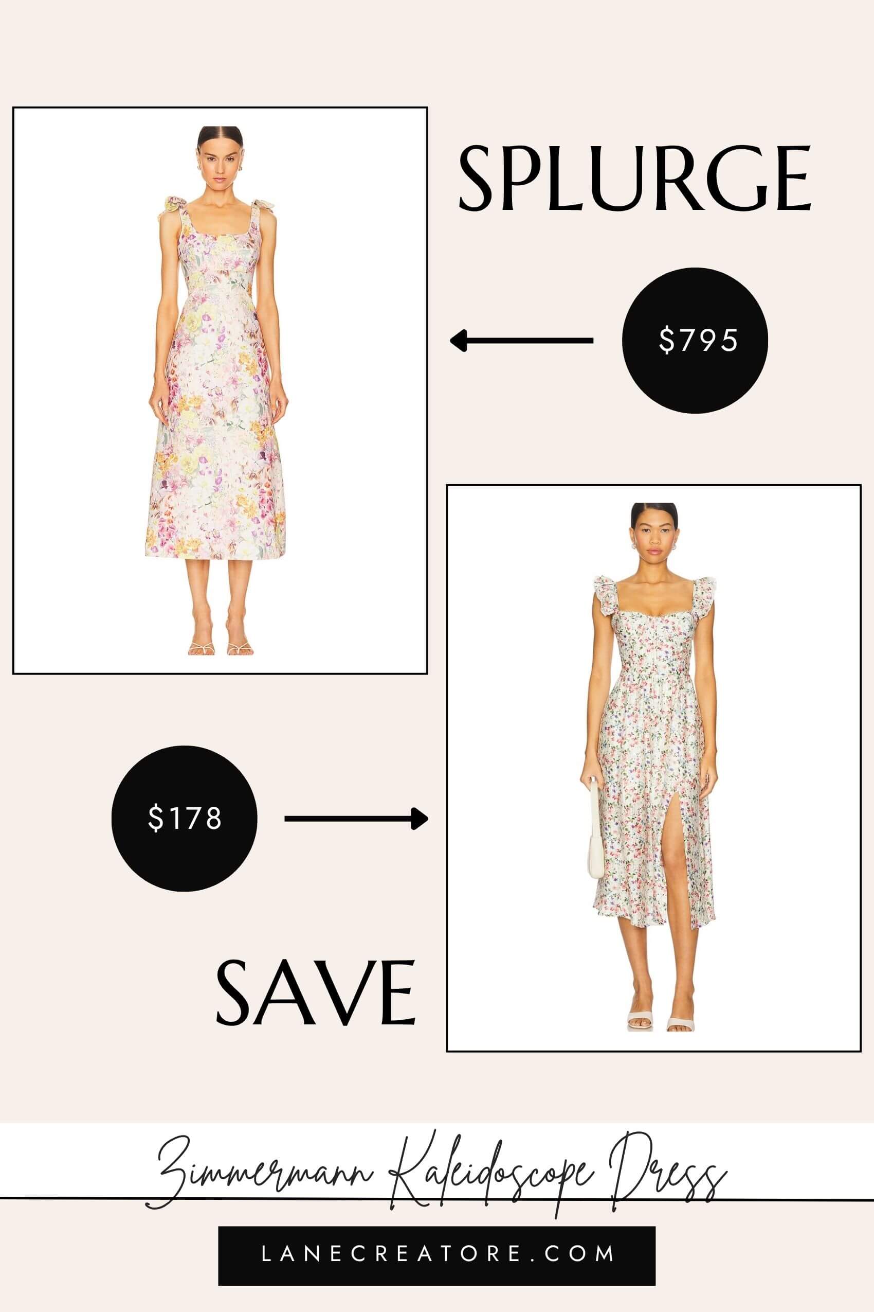 zimmermann kaleidoscope dress dupe