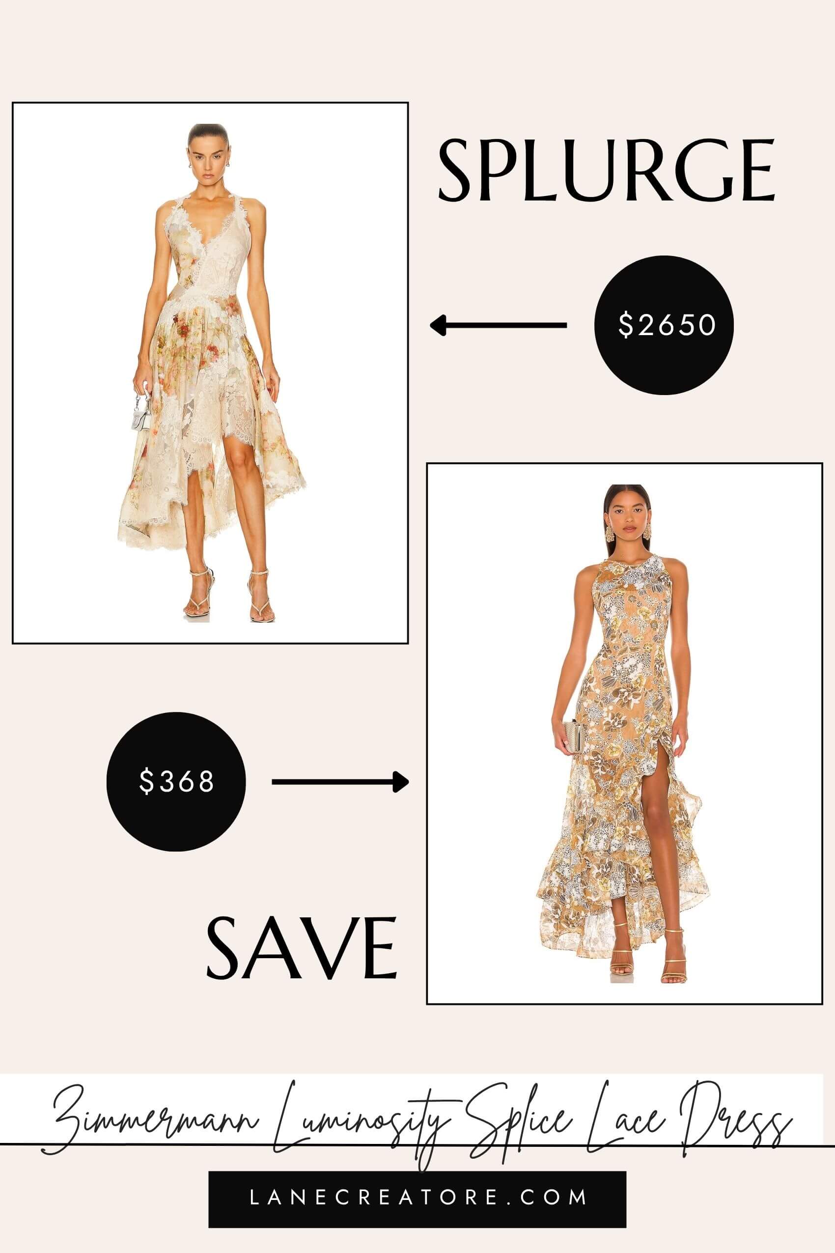 Zimmermann Luminosity Dress dupe