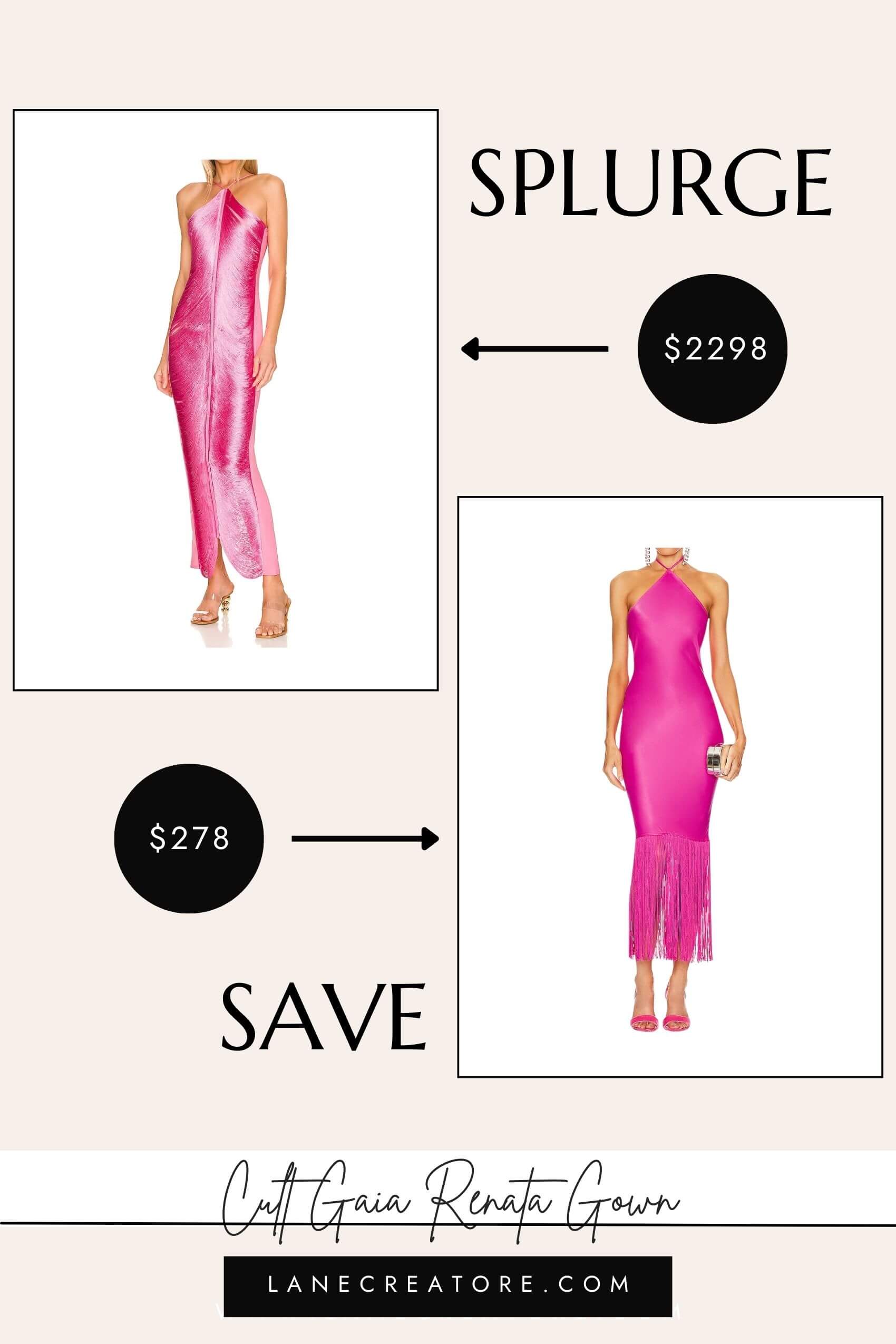 cult gaia renata gown dupe