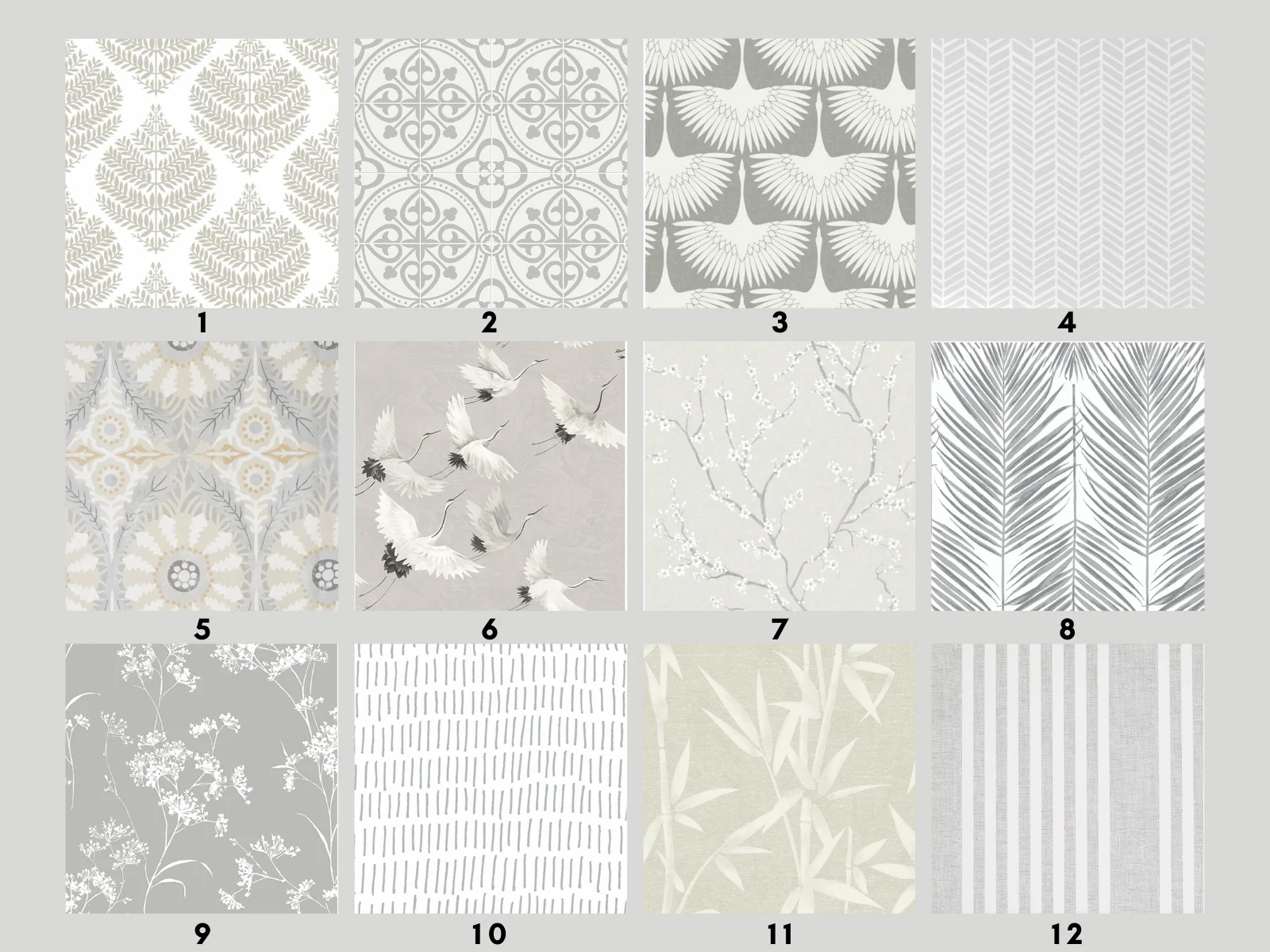 Gray Serena and Lily Wallpaper Dupes