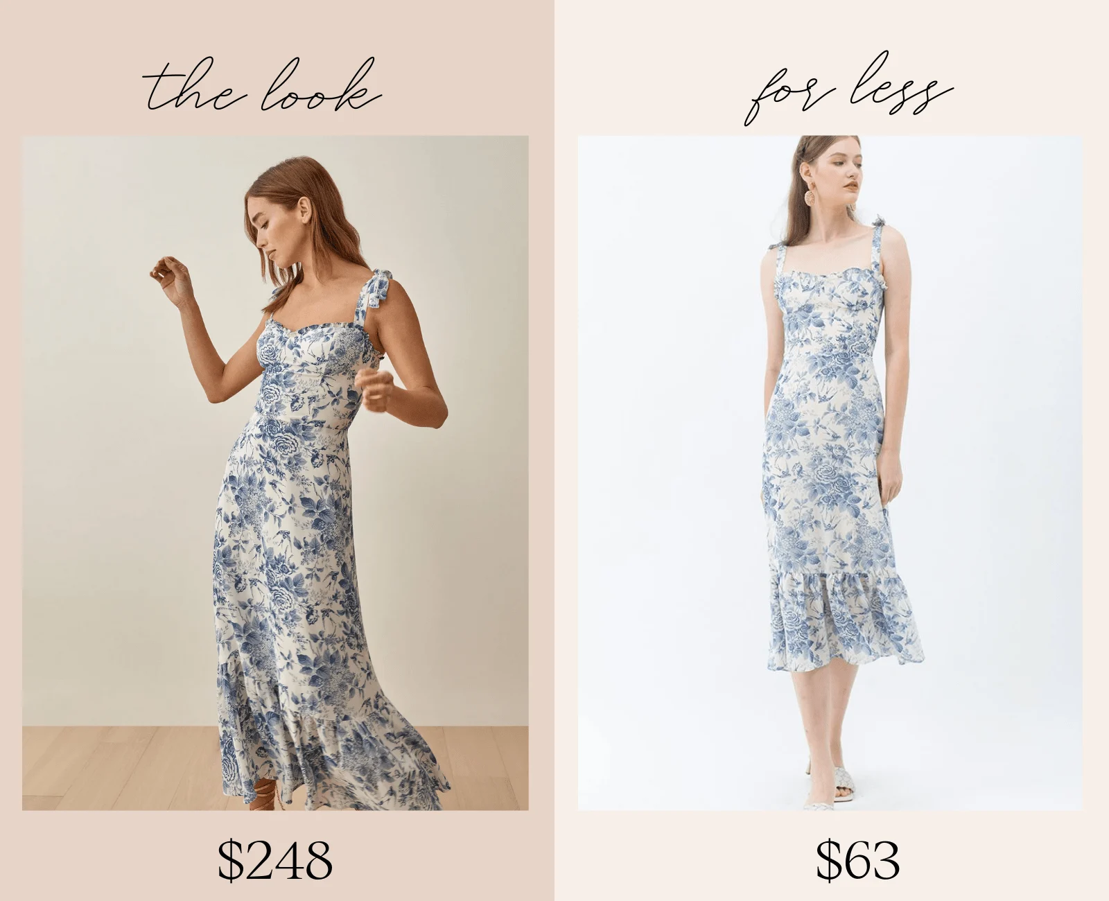 Reformation Nikita Dress Dupe