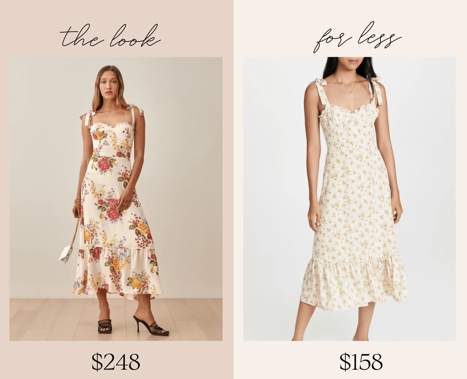 Reformation Nikita Dress Dupe