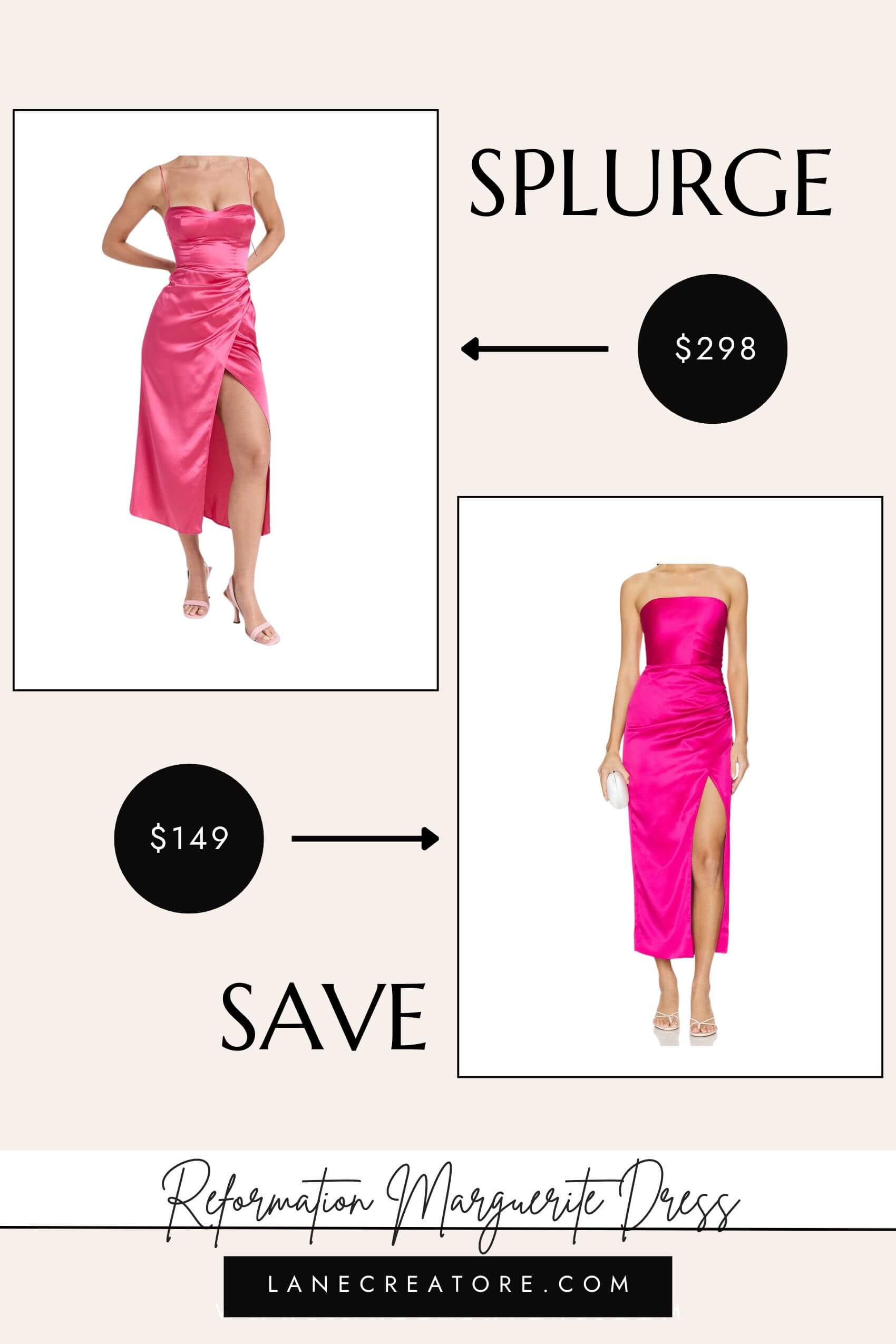 reformation marguerite dress dupe