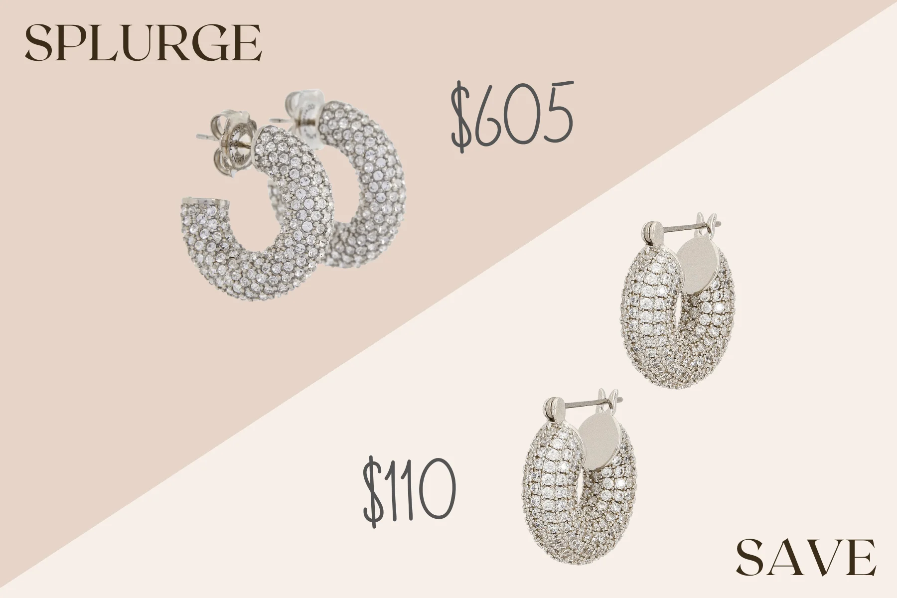 amina muaddi earrings dupe