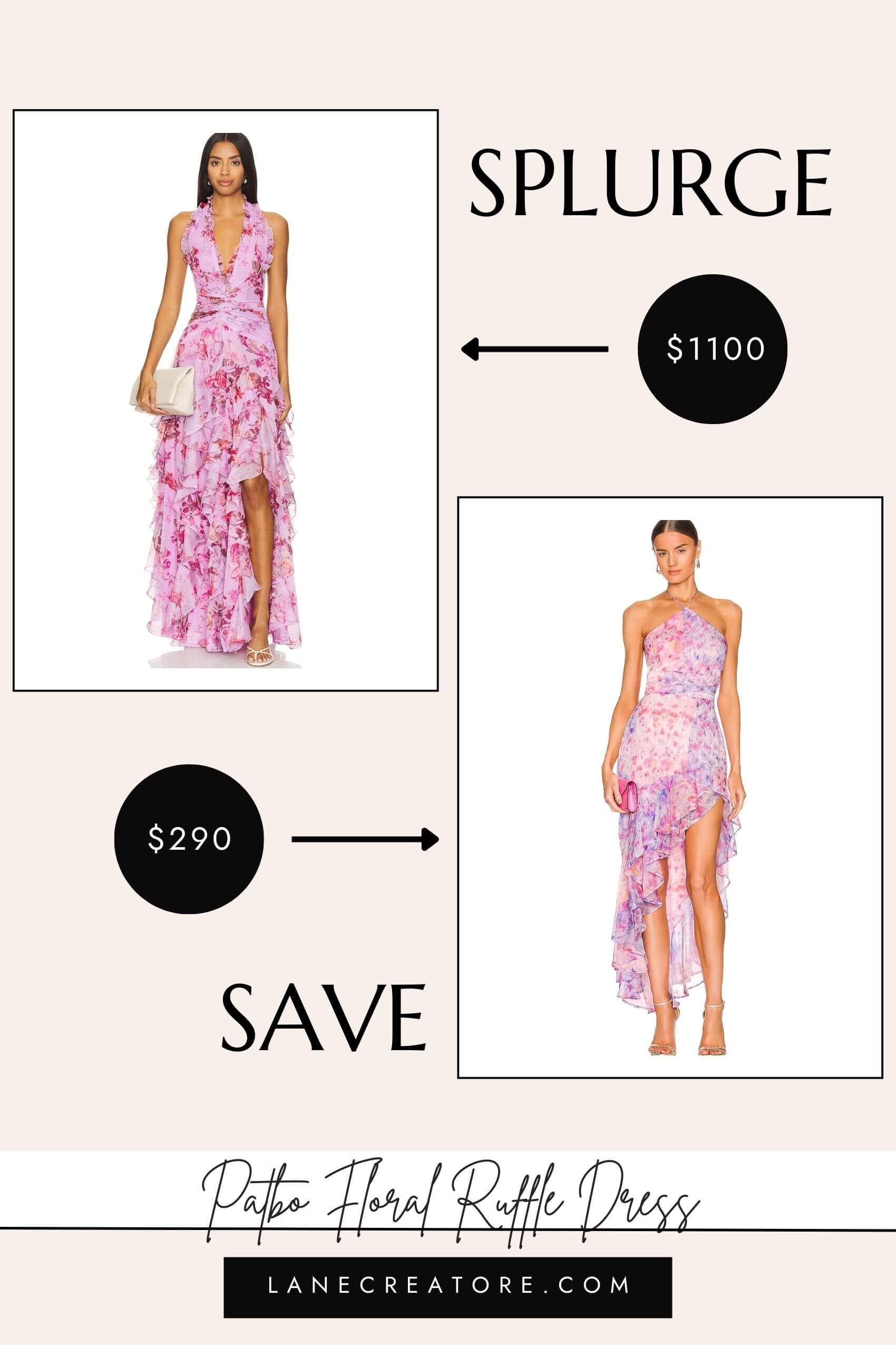 patbo floral maxi dress dupe