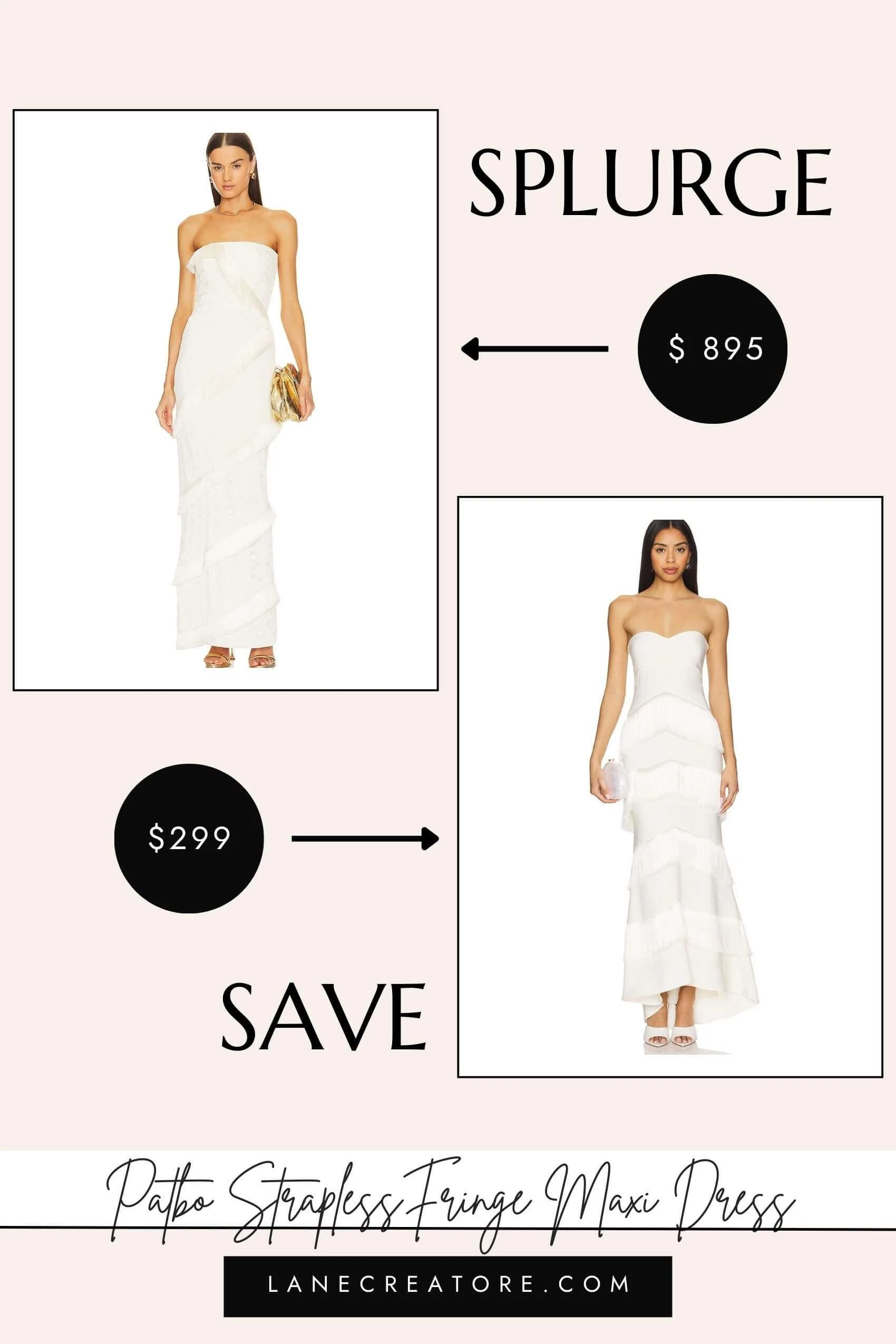 patbo fringe maxi dress dupe