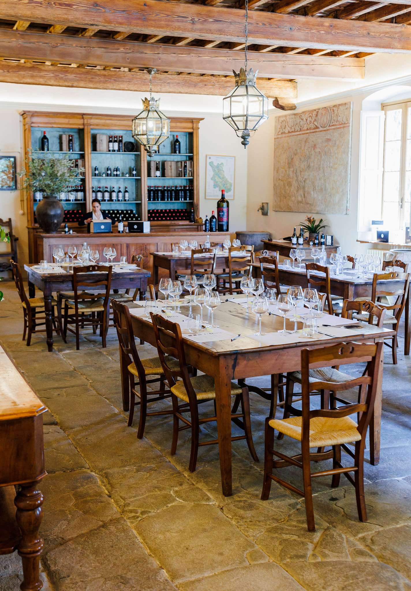 Best Wineries in Tuscany Poggio Torselli tasting room