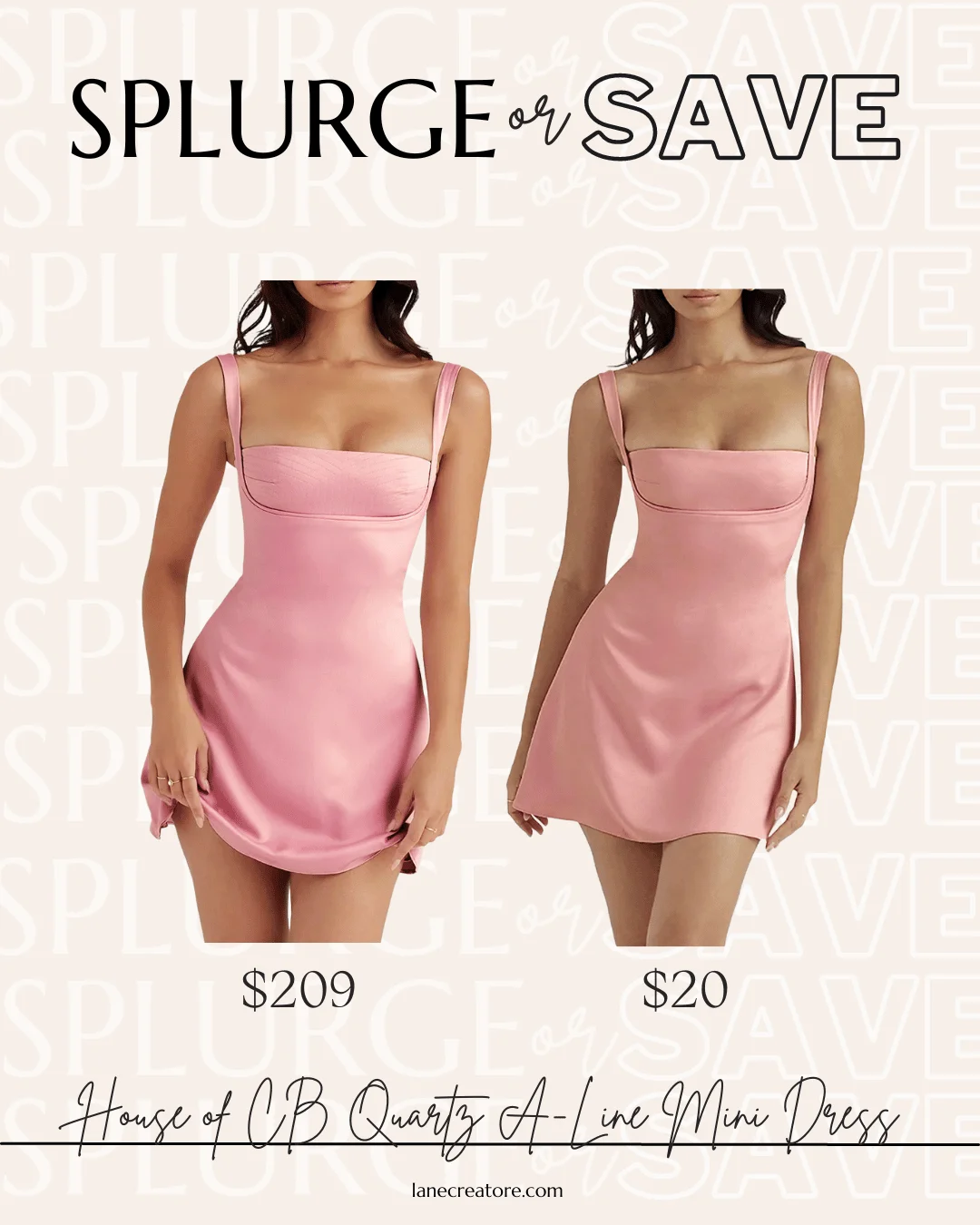 house of cb kara dress dupe