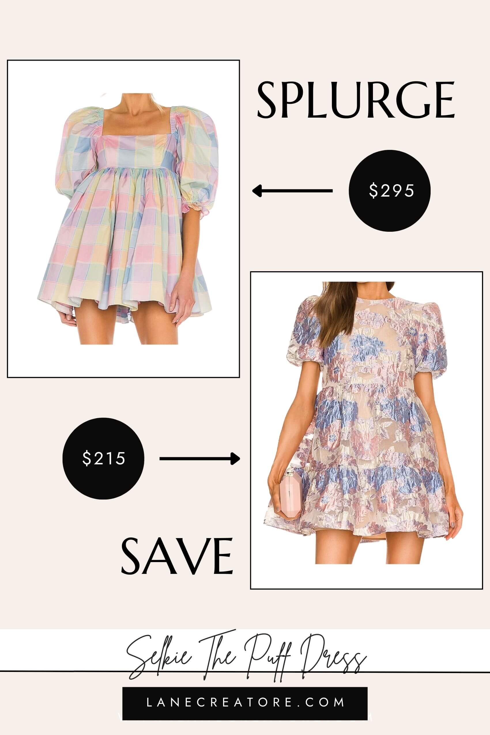 selkie puff dress dupe