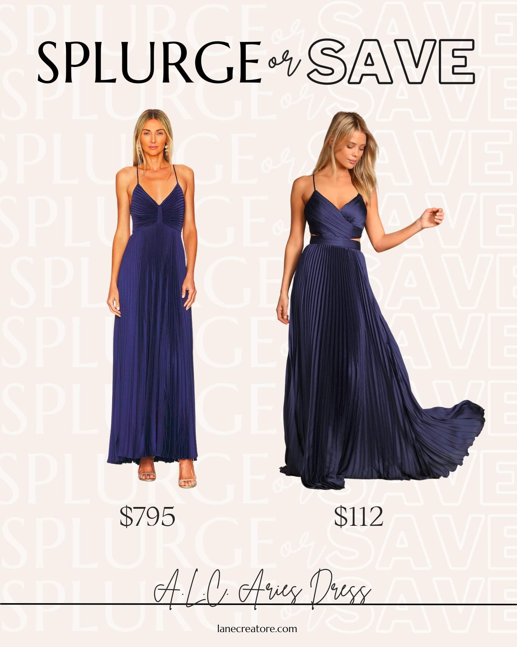 ALC aries dress dupe