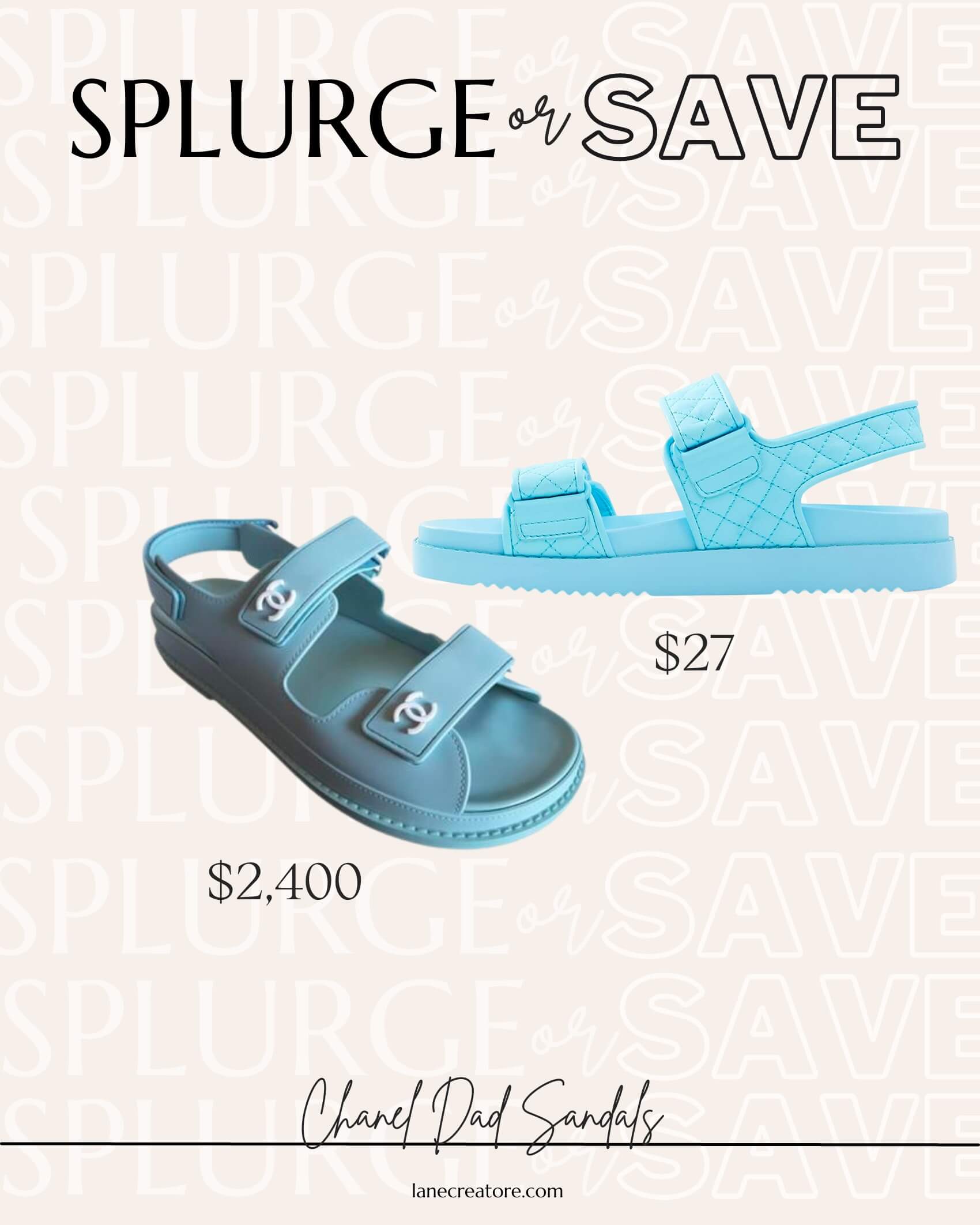 chanel dad sandals dupes