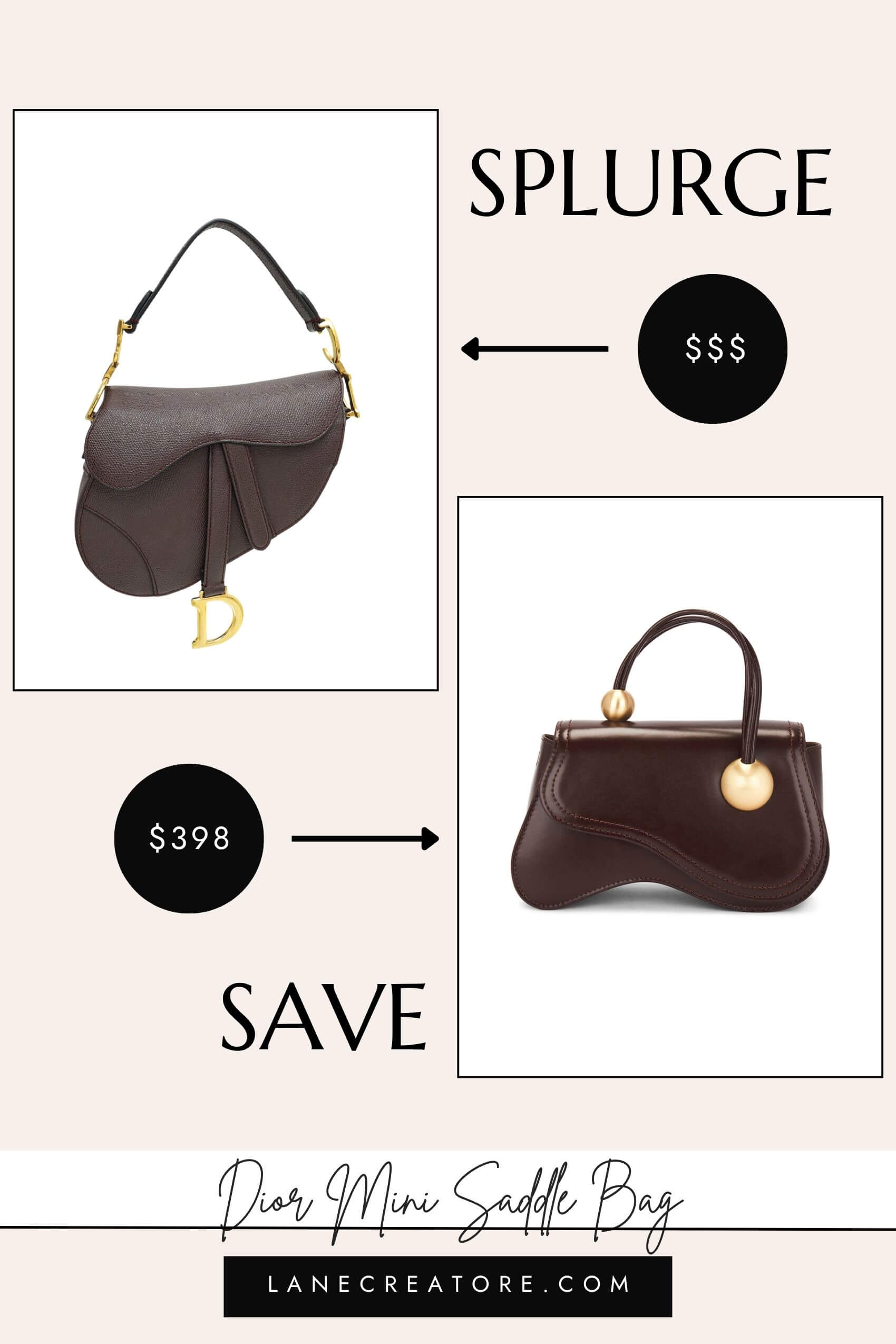 dior mini saddle bag dupe