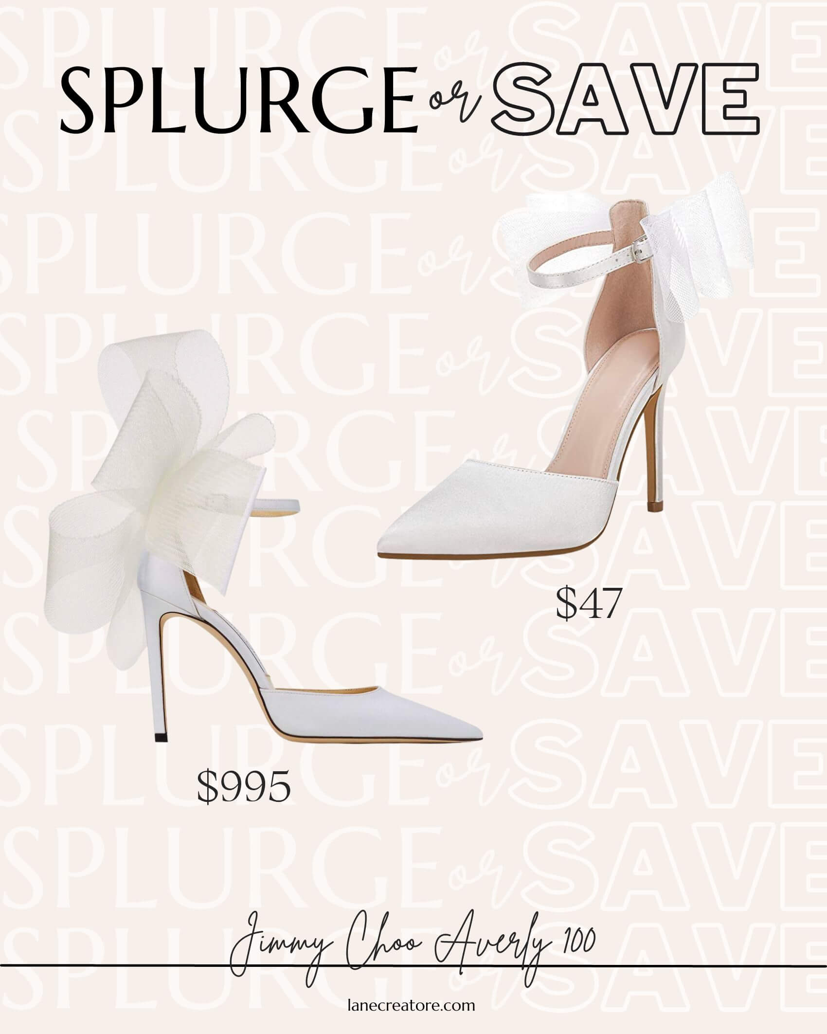 jimmy choo bow heels dupe