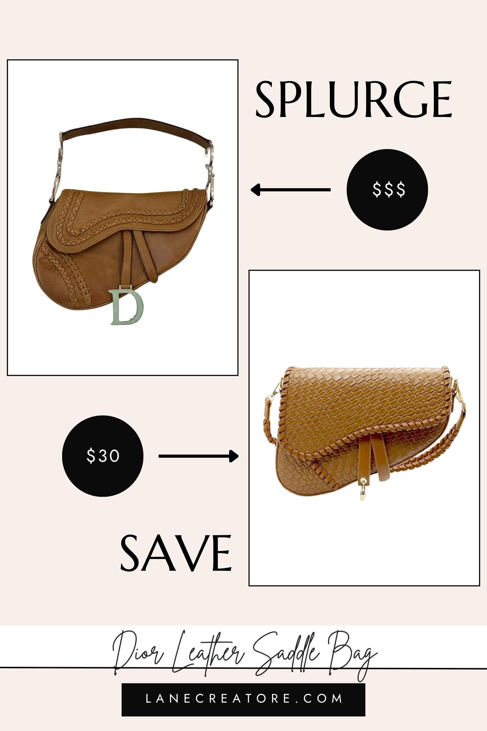 dior leather saddle bag dupe