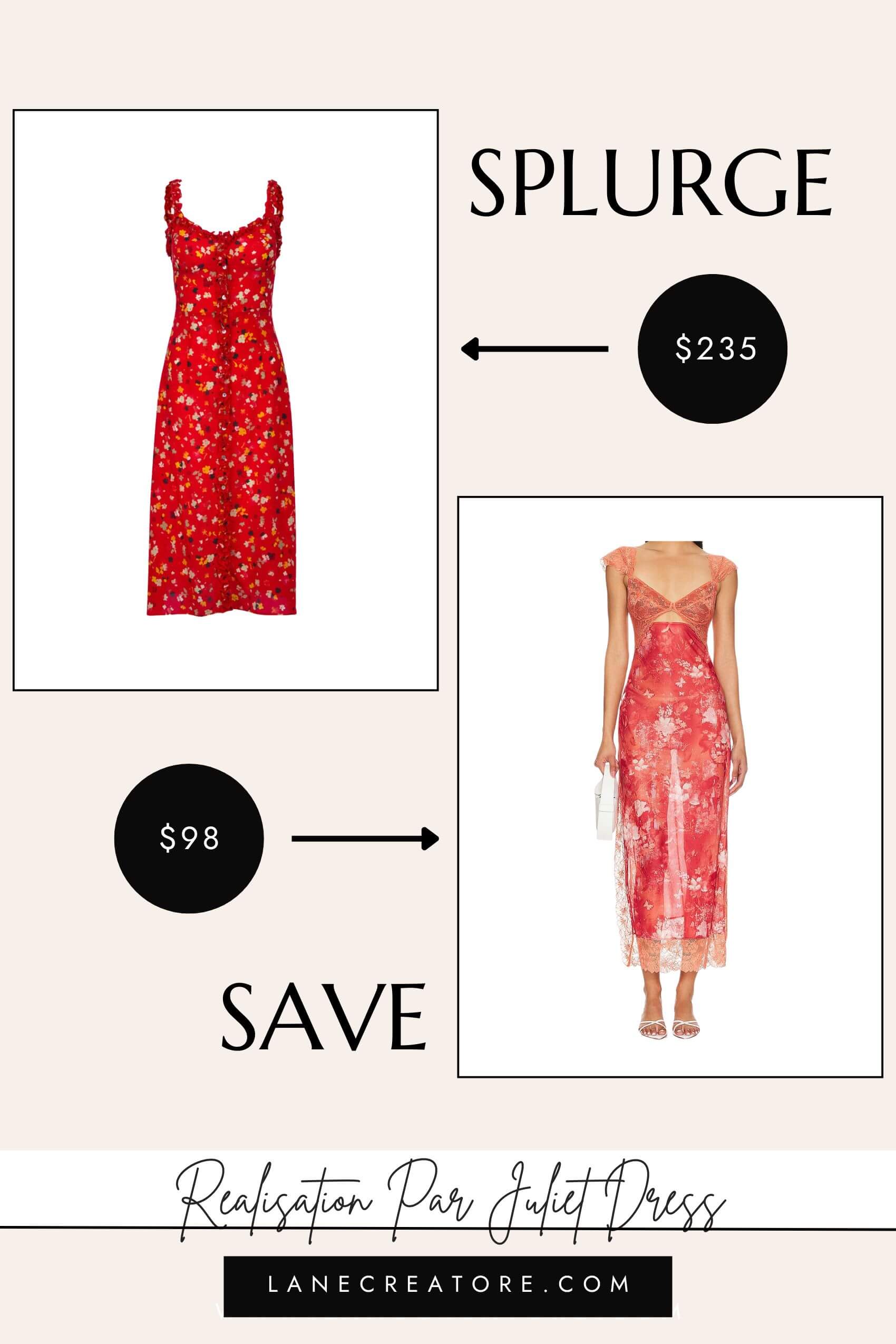 realisation par juliet dress dupe