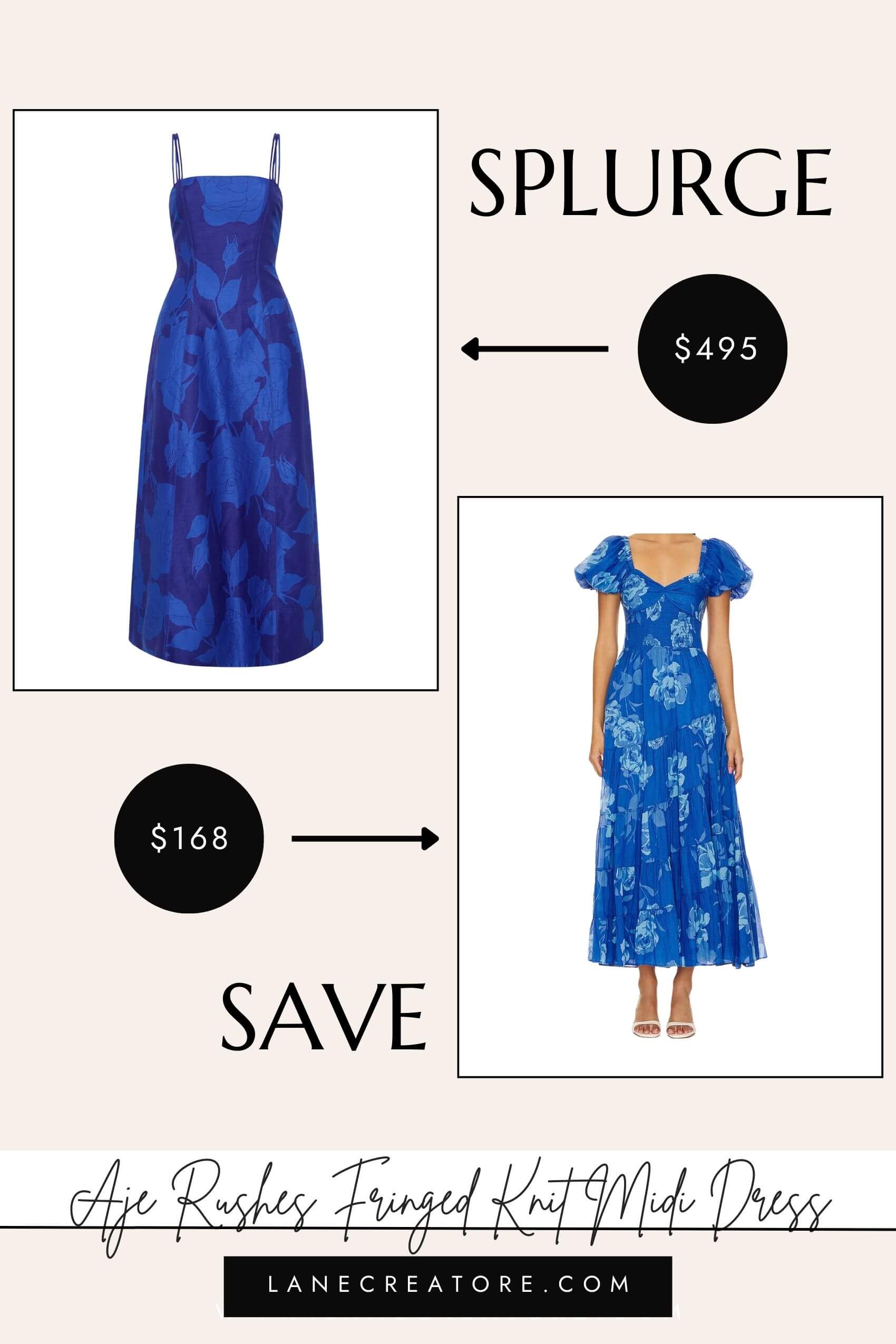 aje floral dress dupe