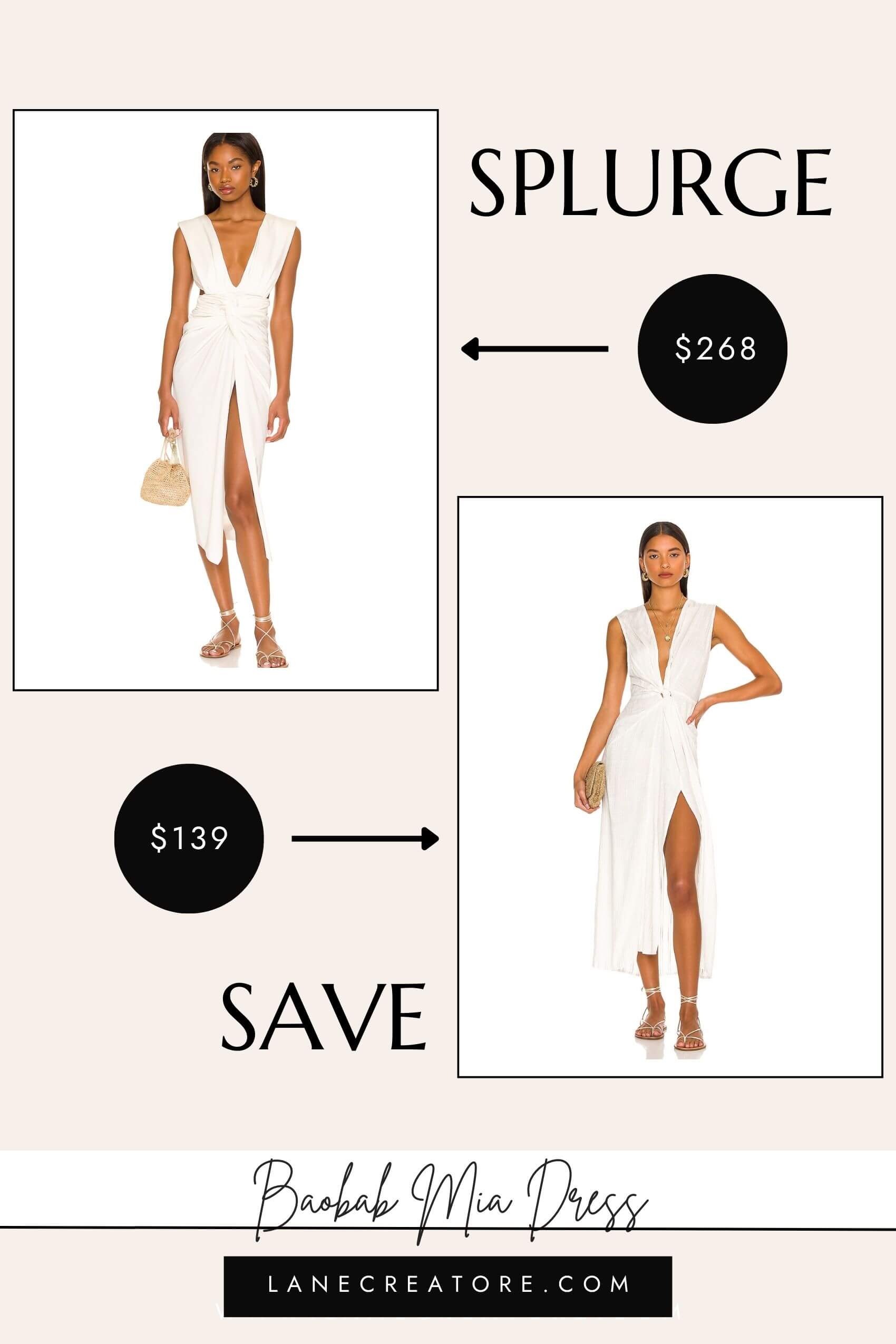 baobab mia white dress dupe