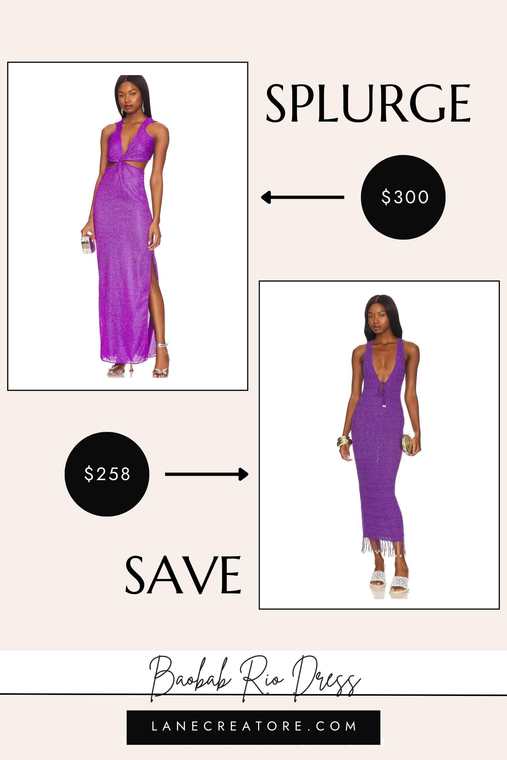 baobab purple dress dupe
