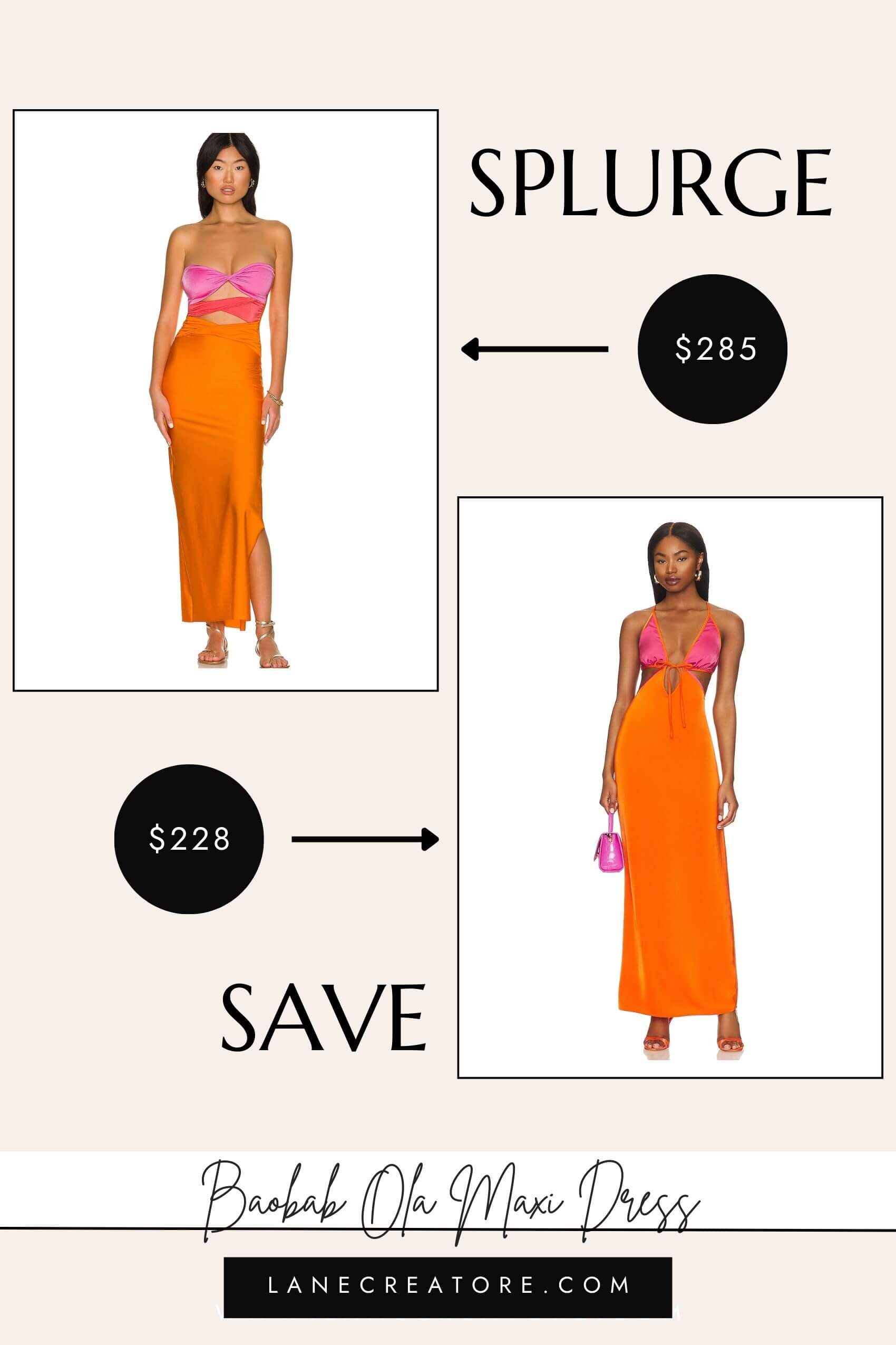 baobab ola maxi dress dupe