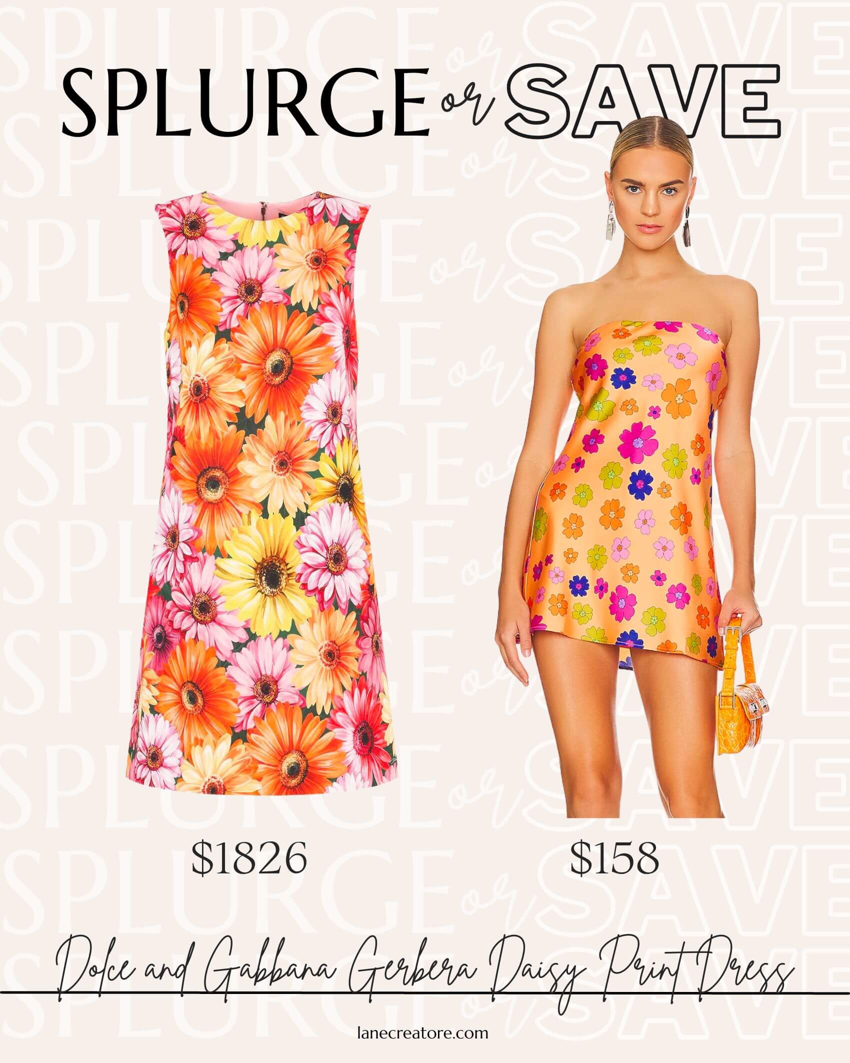 dolce and gabbana floral dress dupe