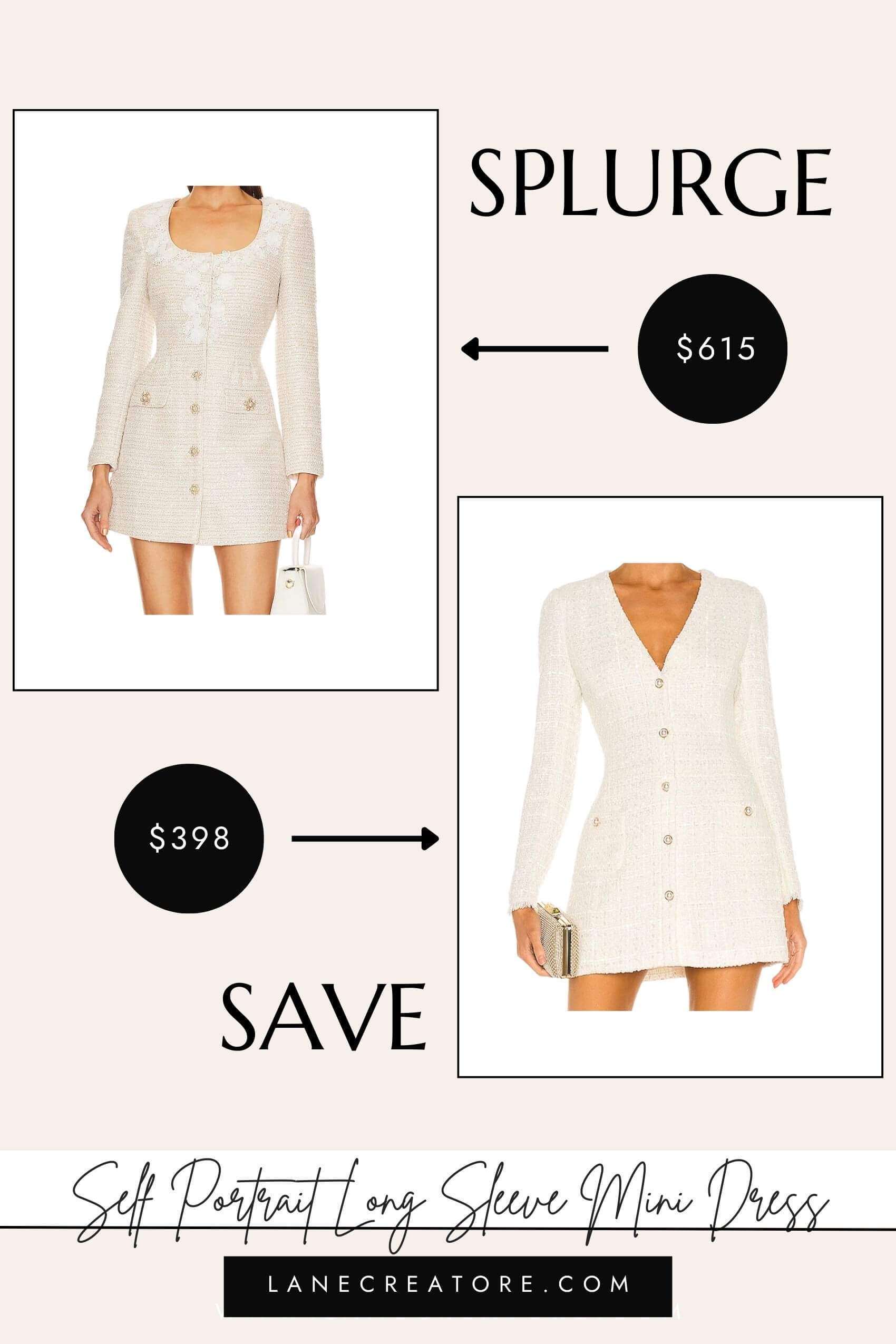 self portrait knit dress dupe