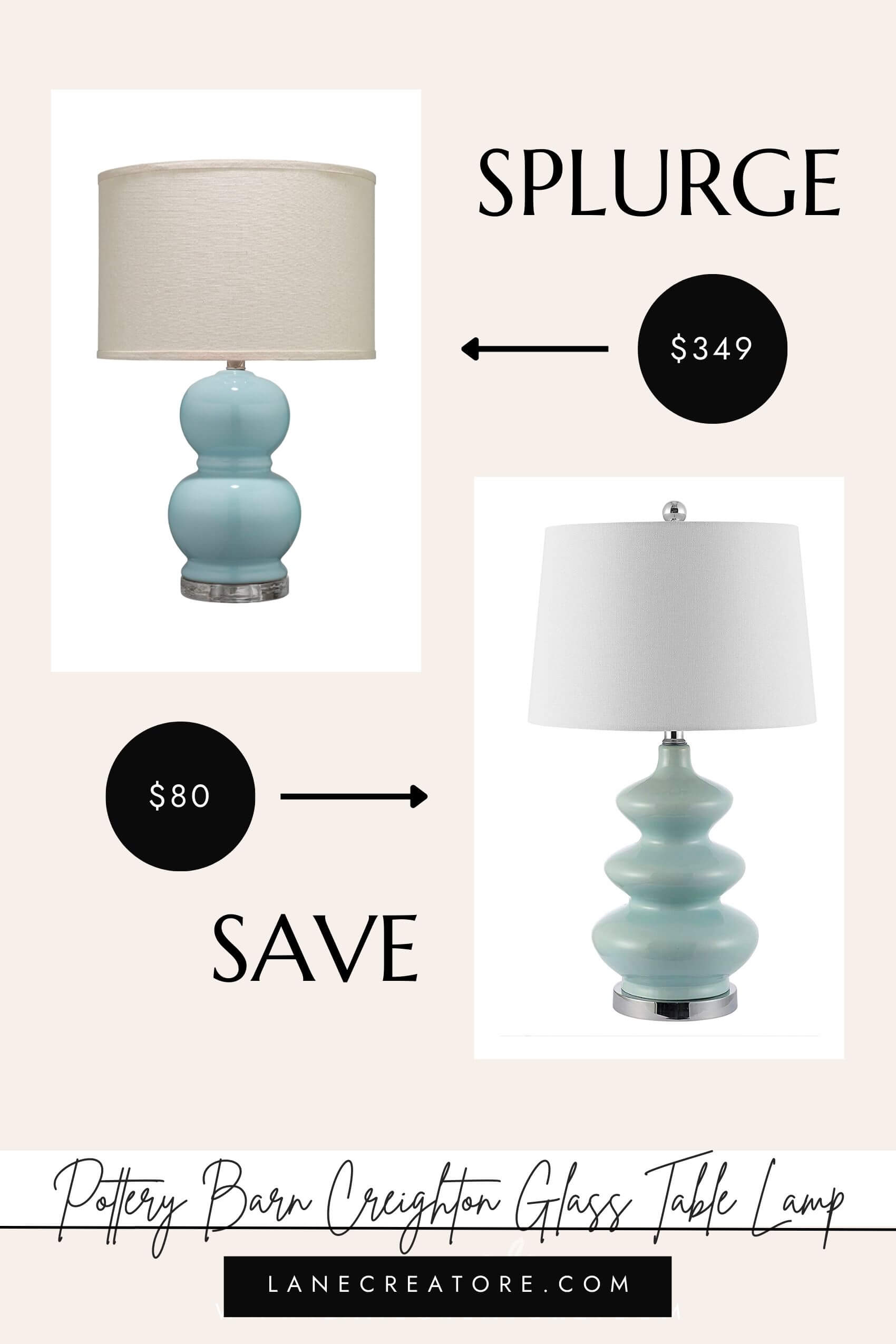 pottery barn lamp dupes