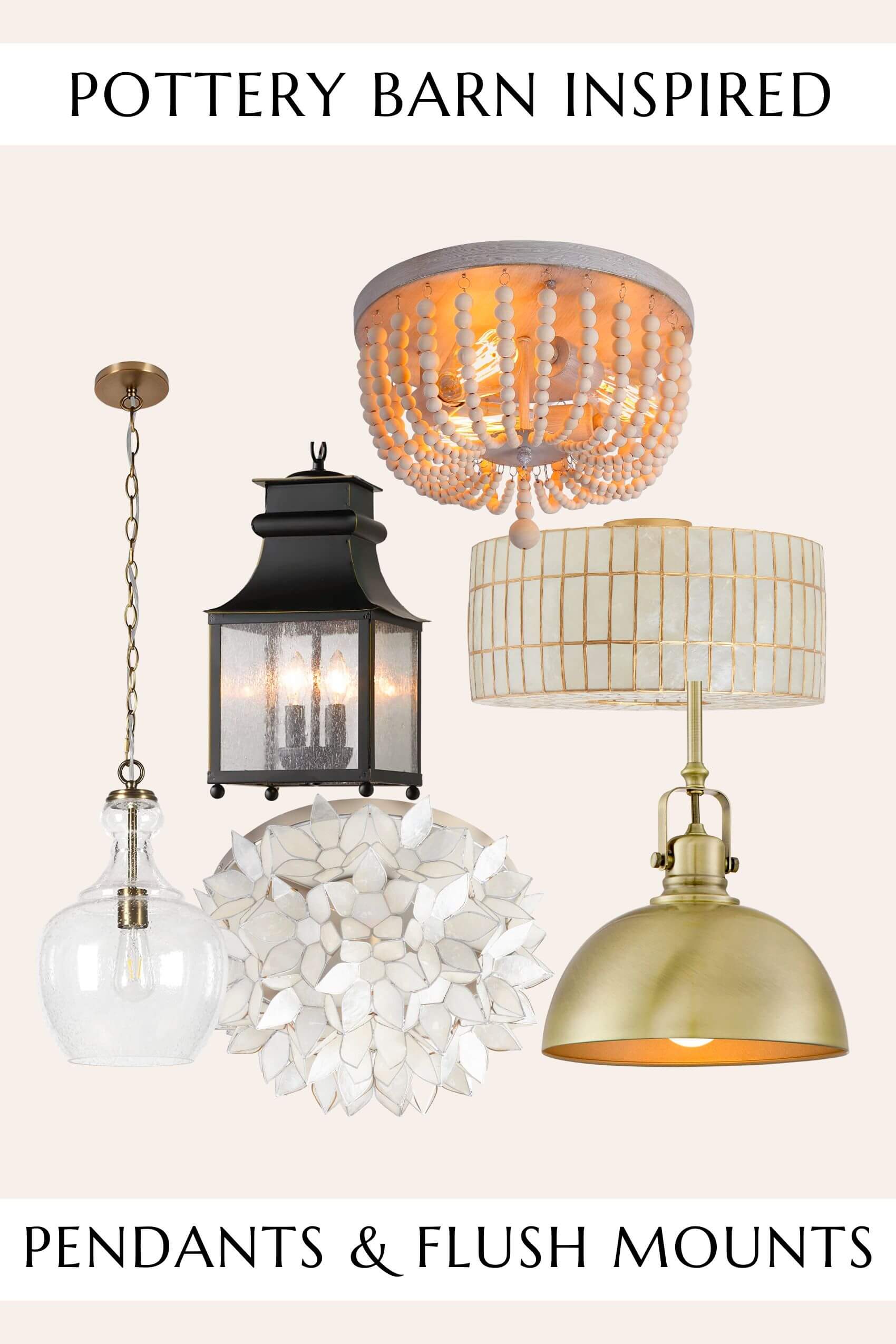 pottery barn lighting dupes