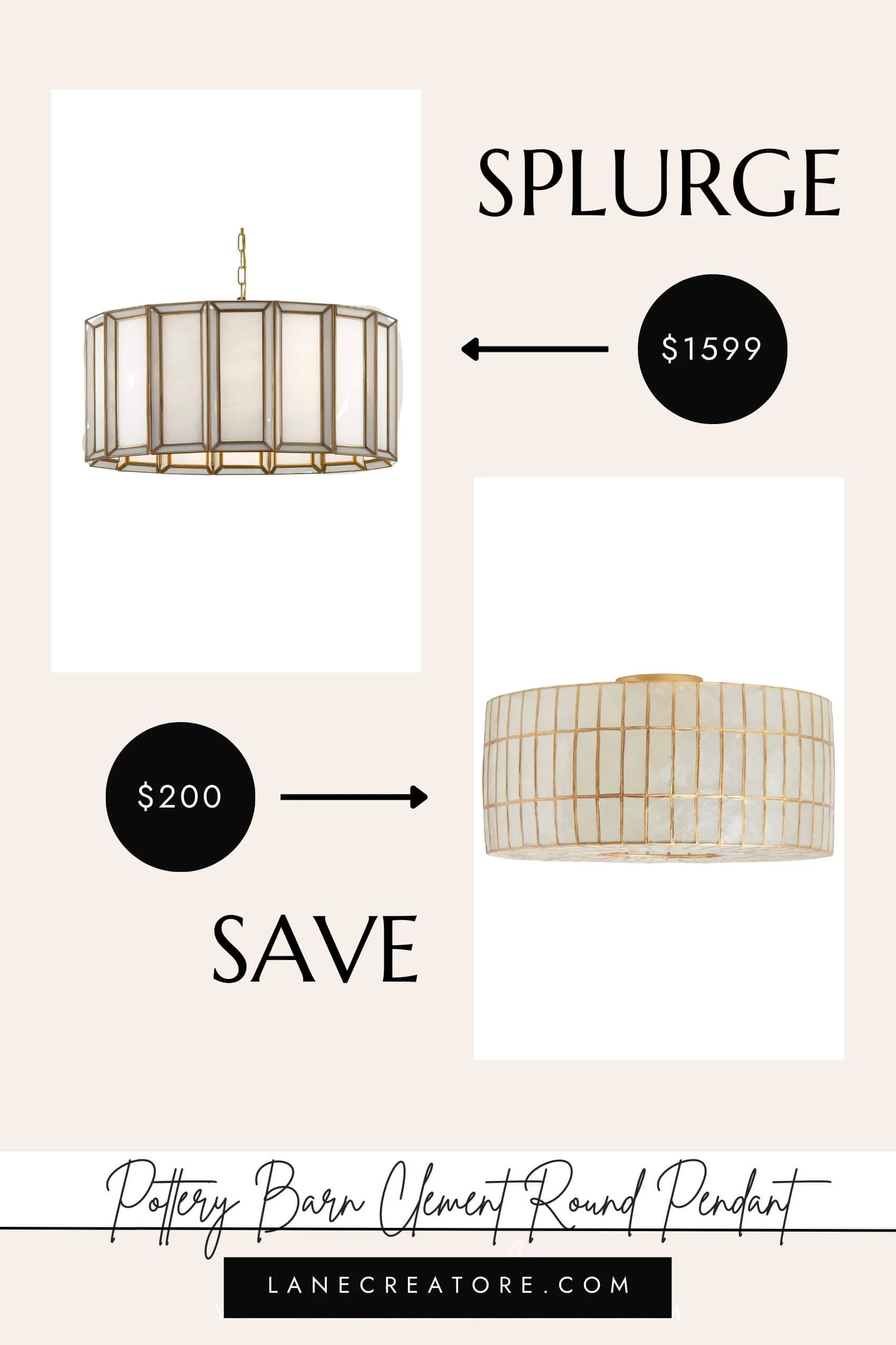 pottery barn lighting dupes