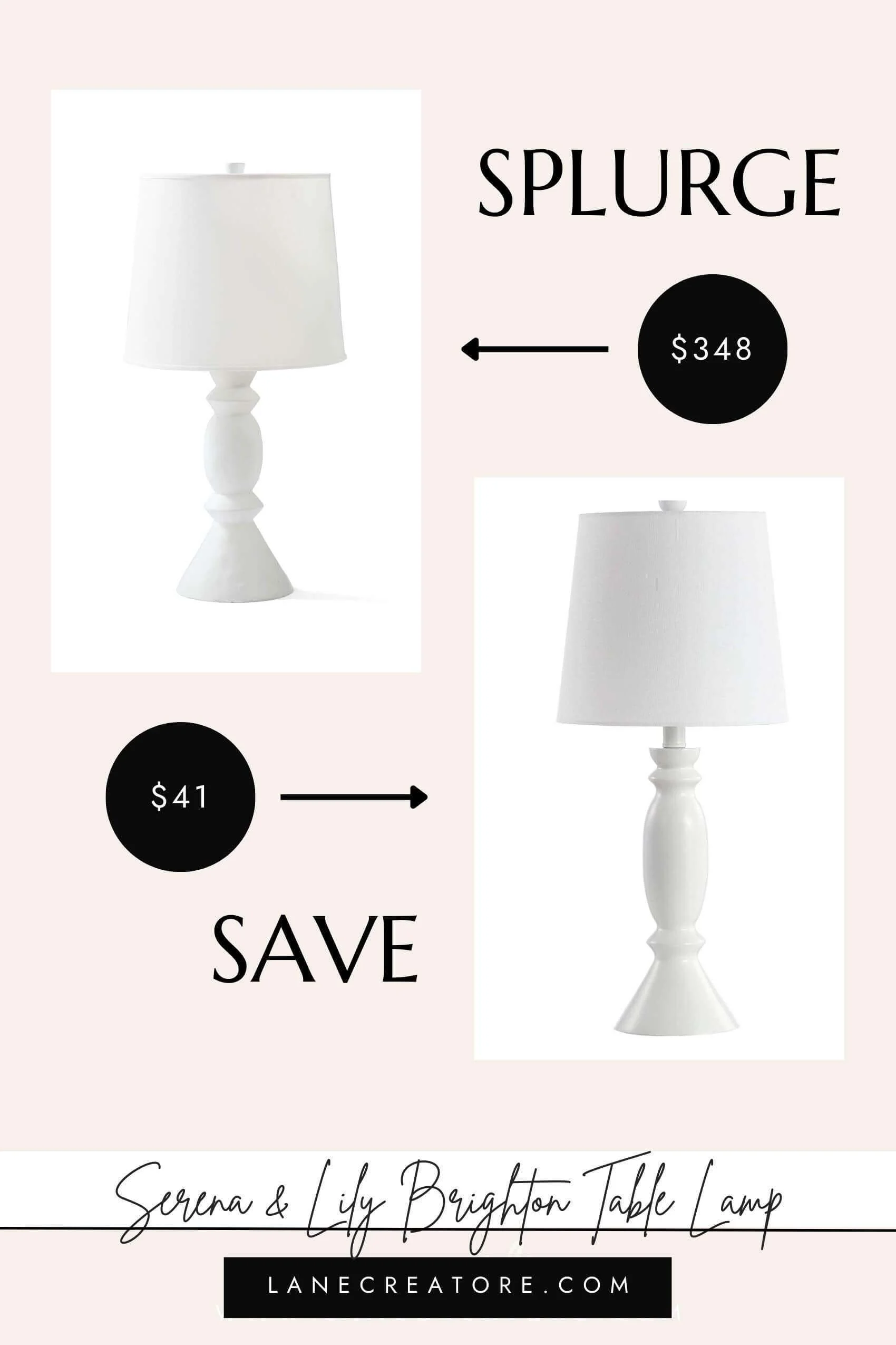 serena and lily lamp dupe