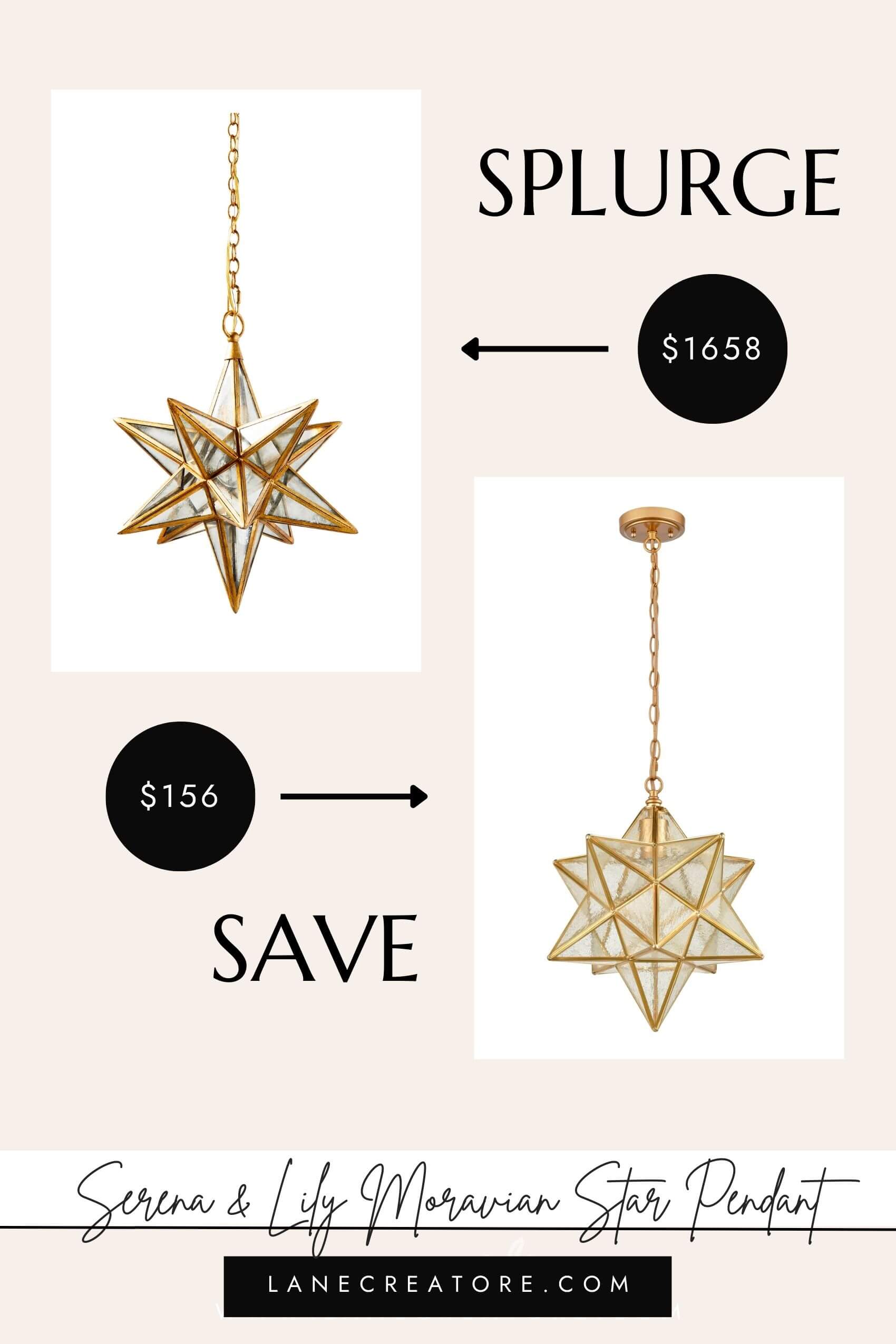 serena and lily pendant light dupe