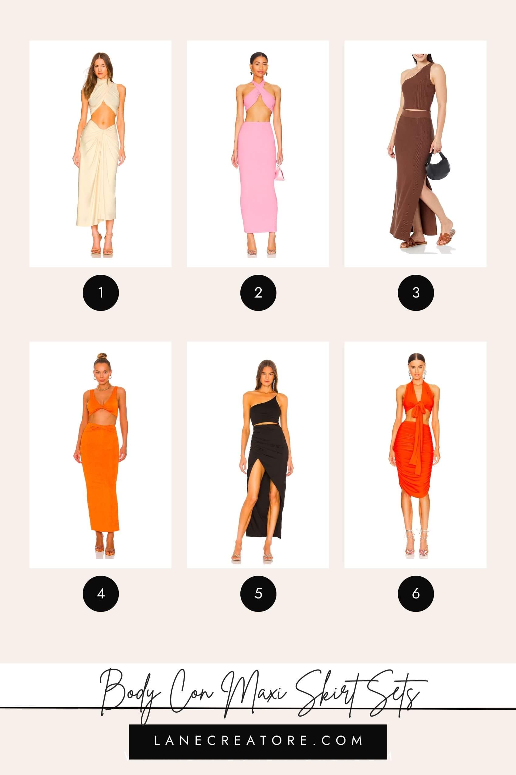  formal two-piece skirt set