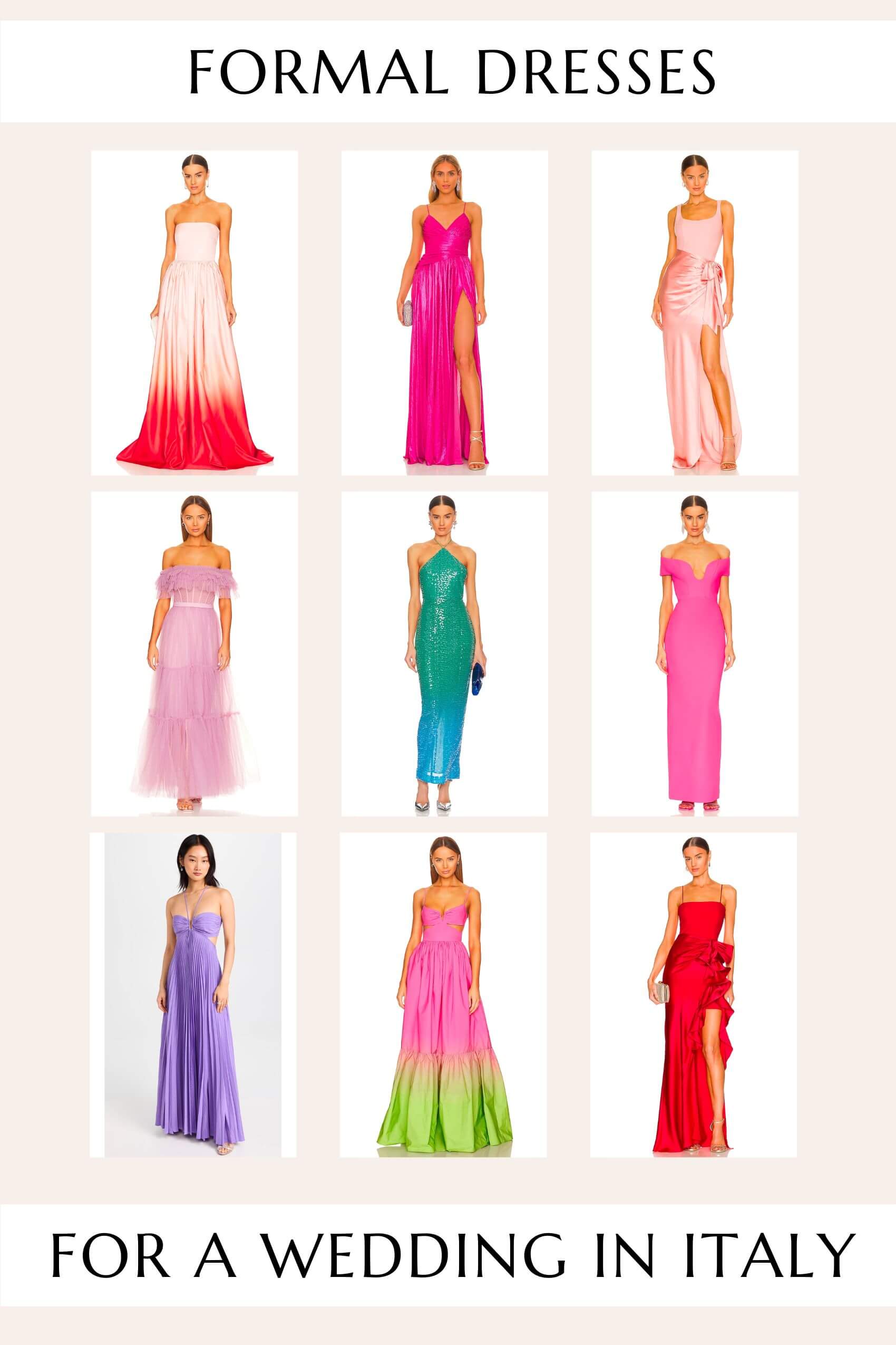 what to wear to a wedding in italy