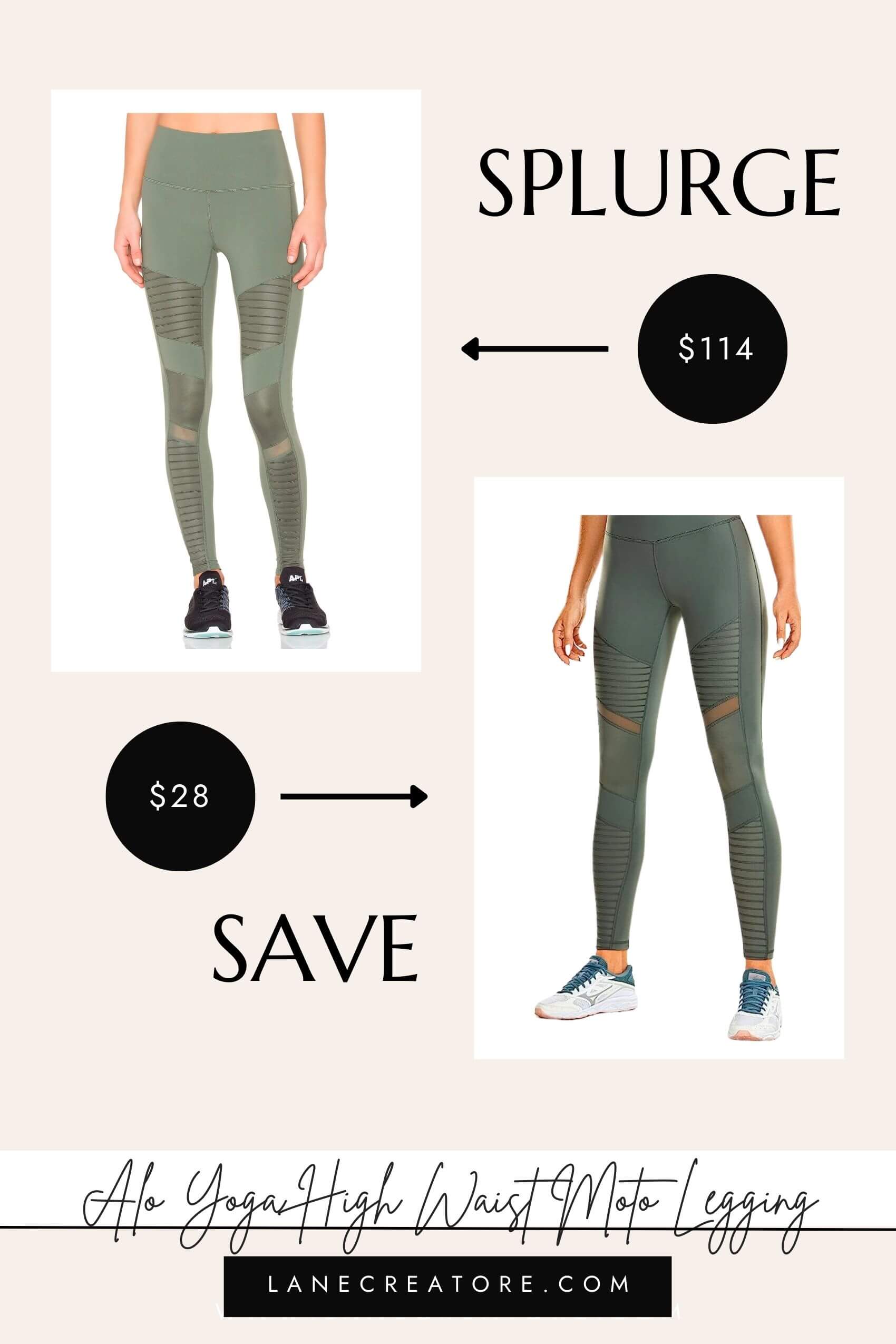 alo yoga moto leggings dupe