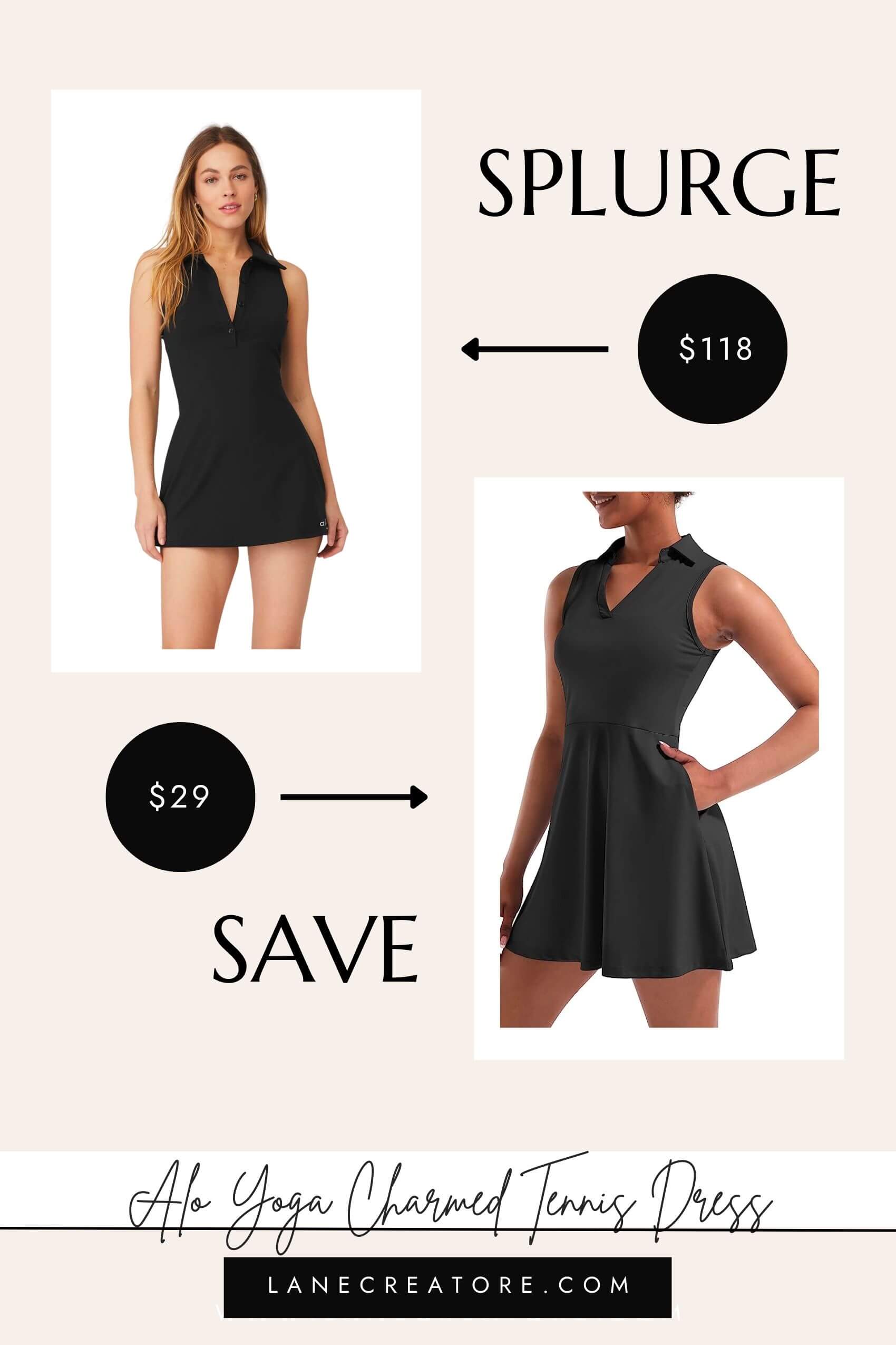 alo yoga tennis dress dupe