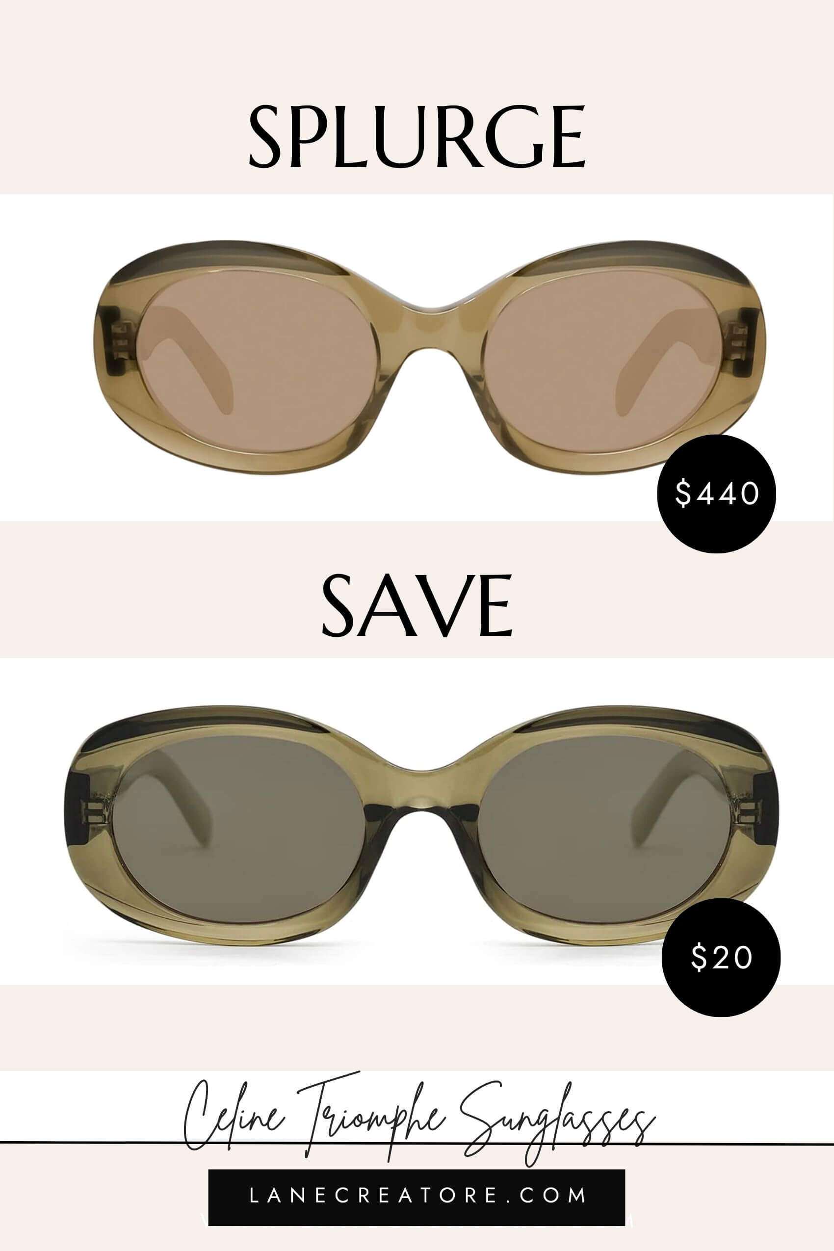 celine triomphe sunglasses dupe