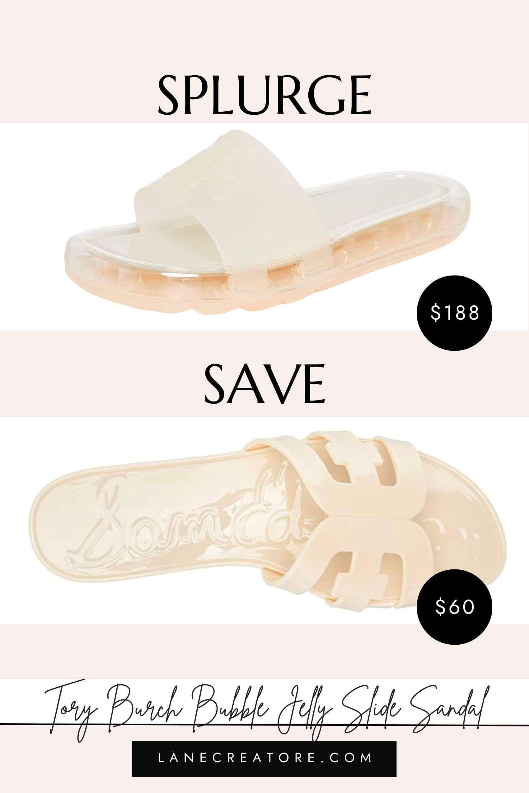 tory burch bubble jelly slide sandal