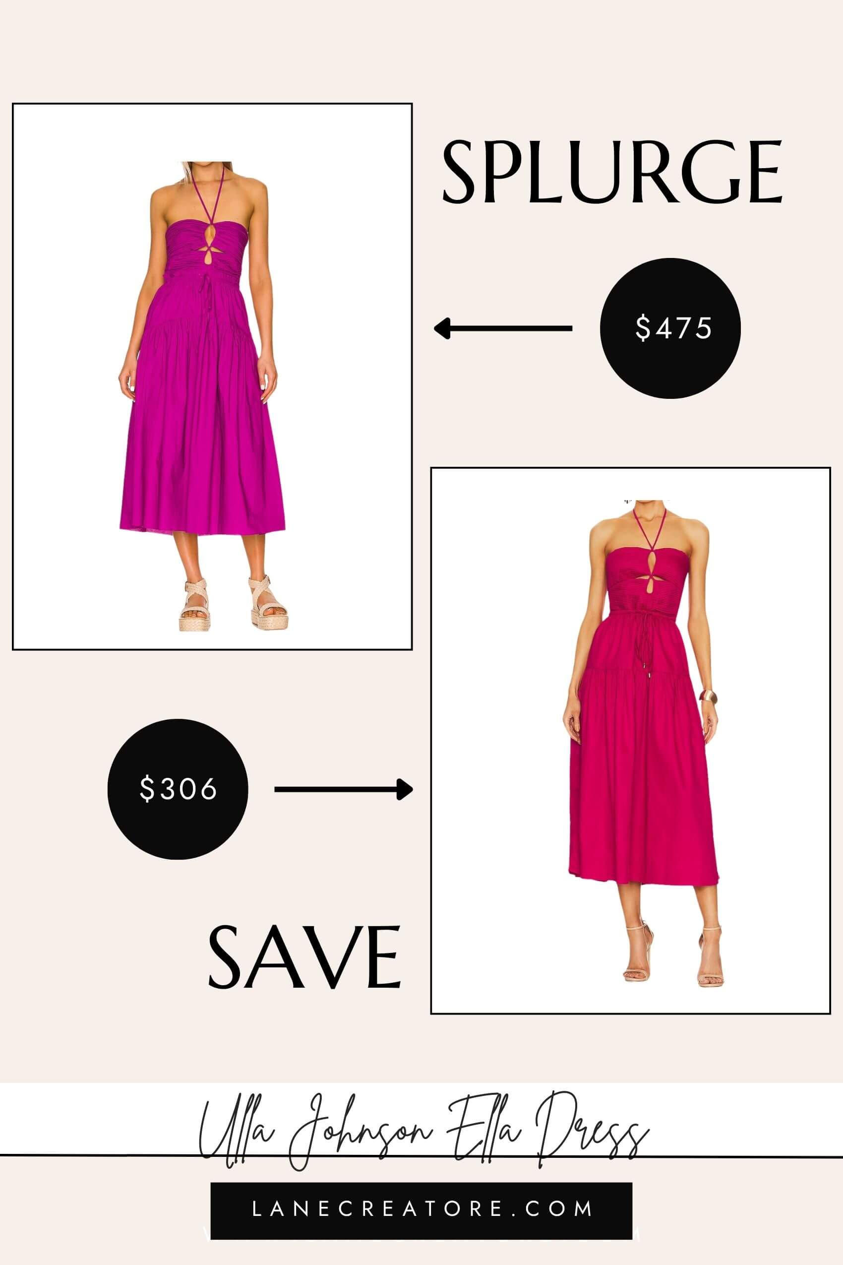 ulla johnson ella dress dupe