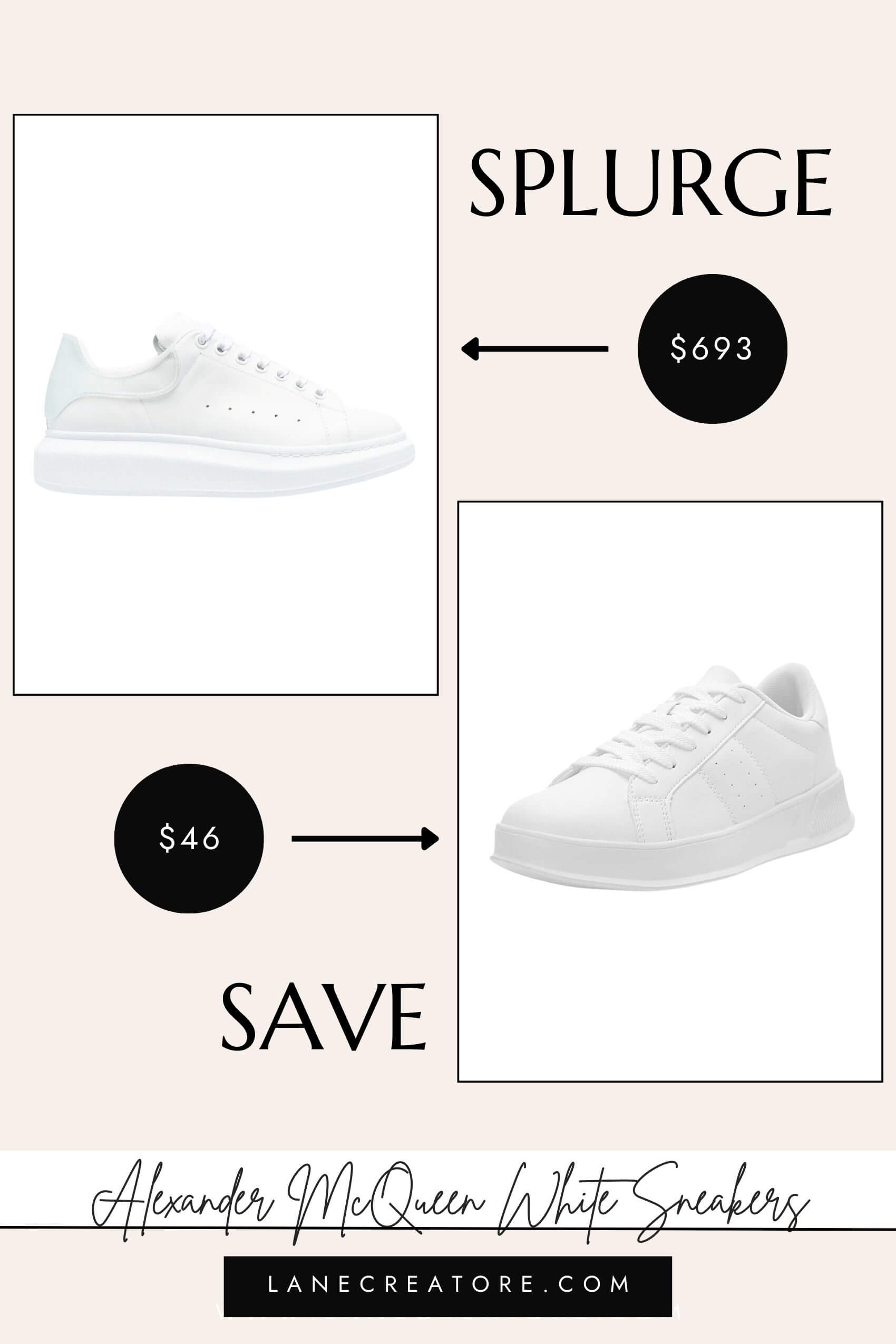 alexander mcqueen white sneakers dupe