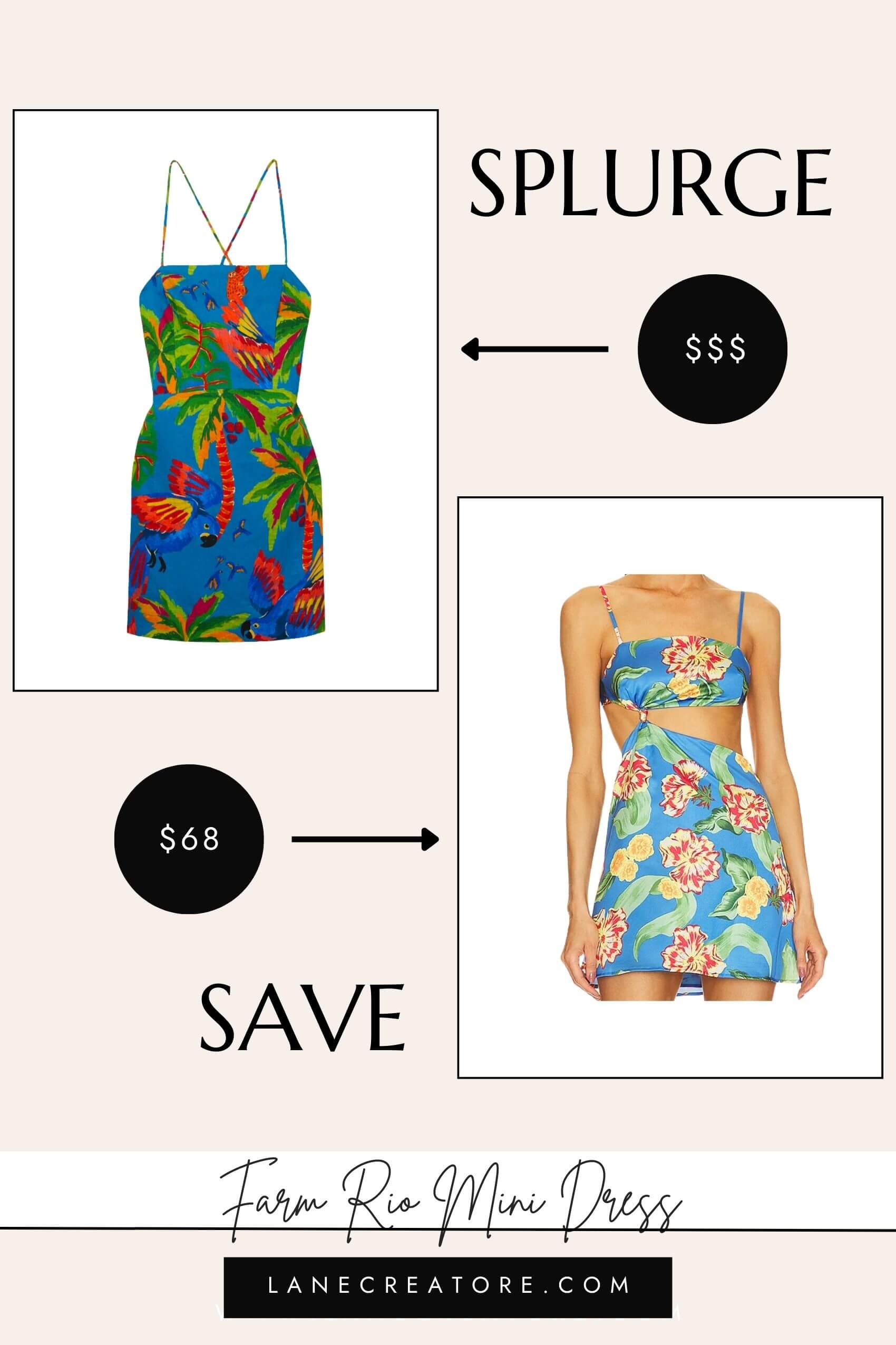 farm rio mini dress dupe