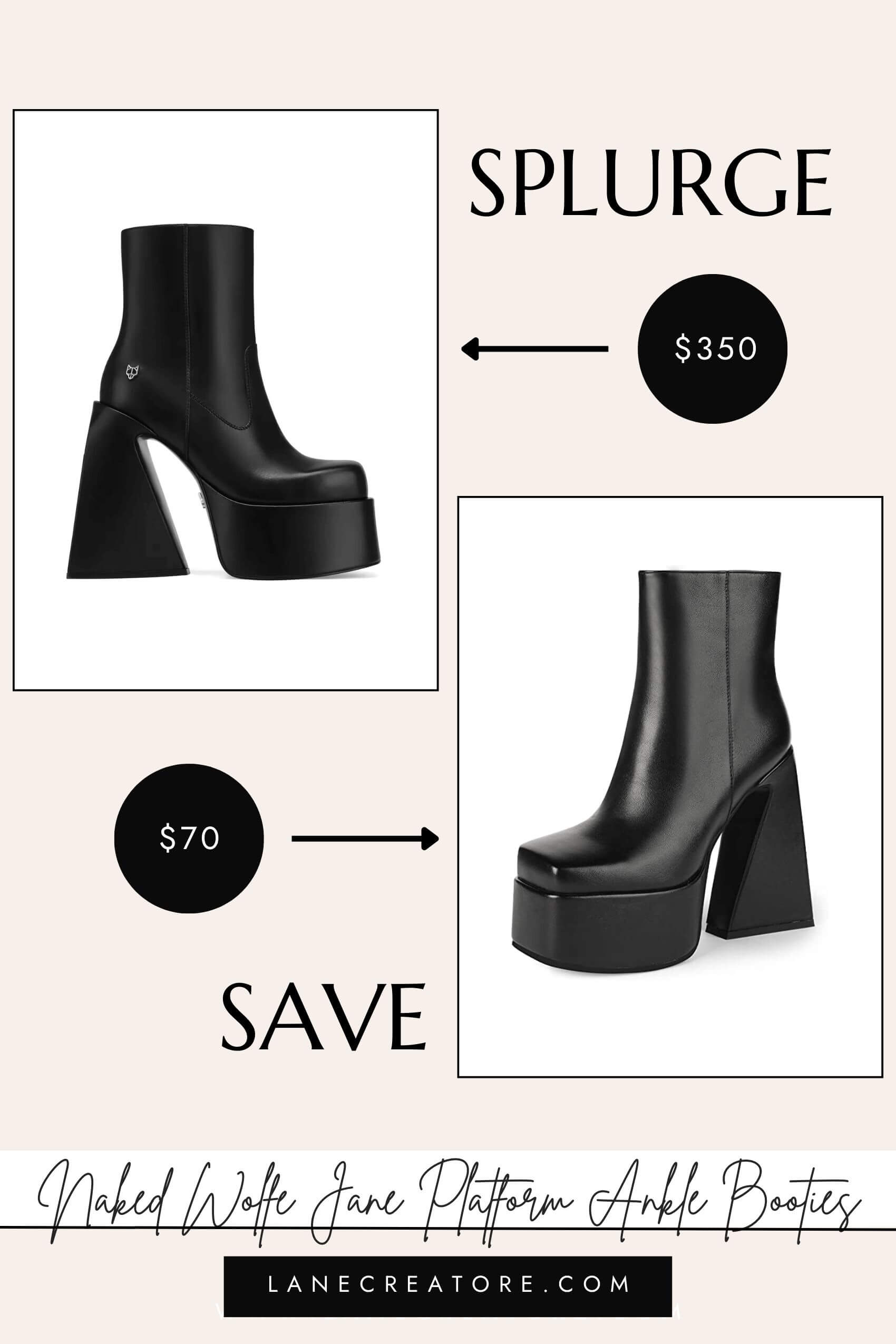 naked Wolfe boot dupes