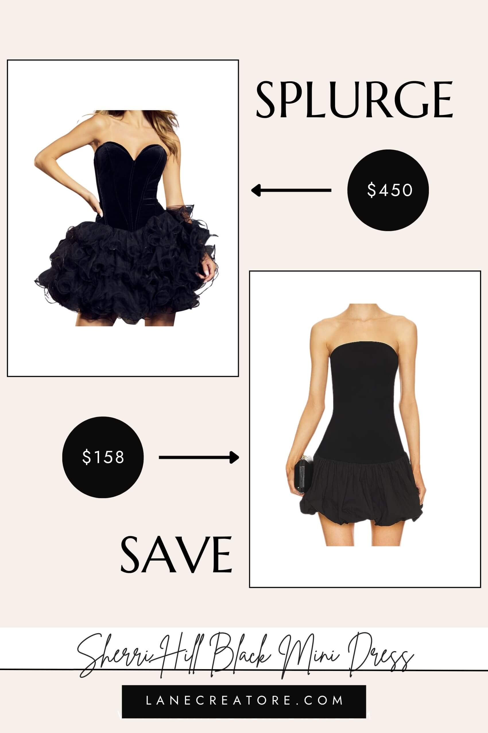 sherri hill mini dress dupe