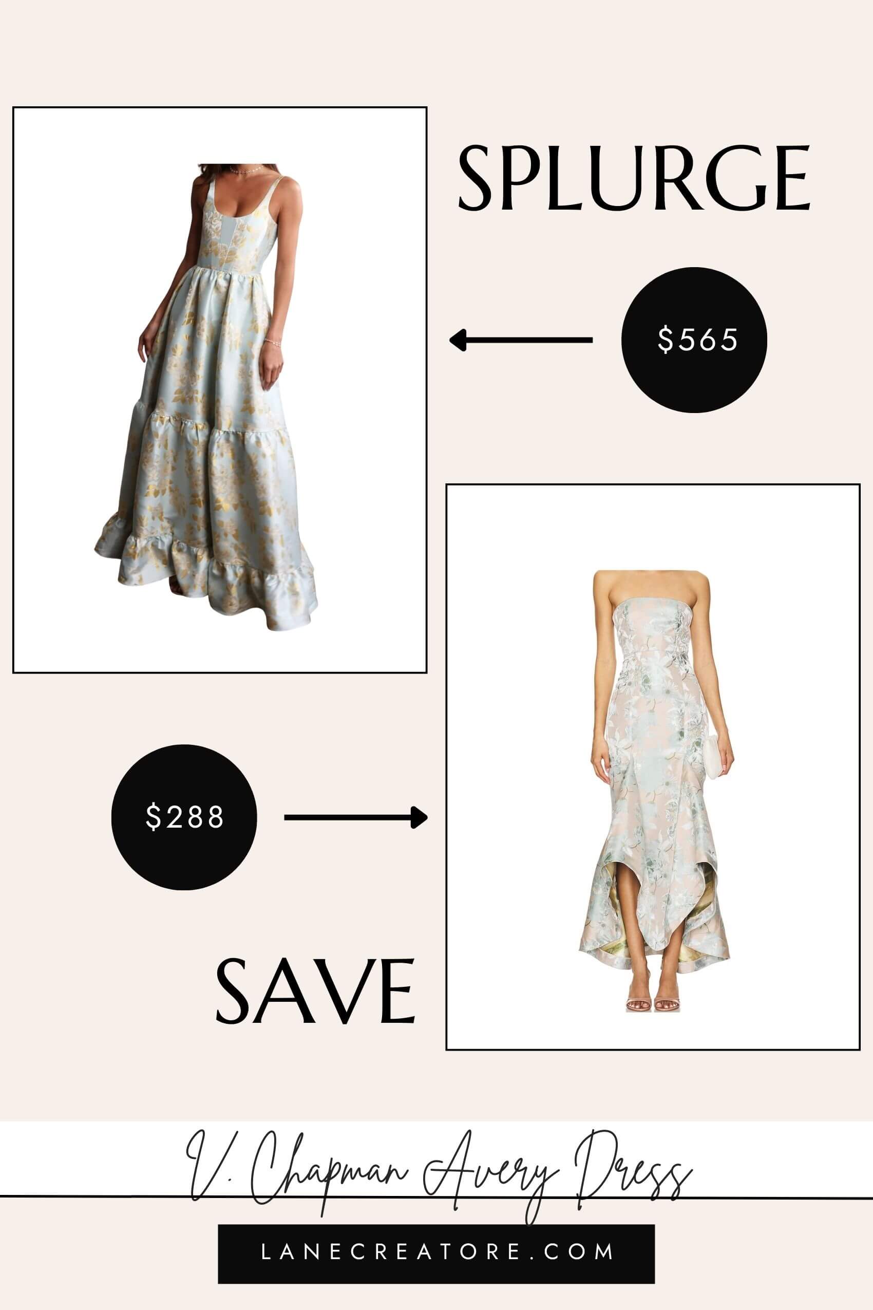 v chapman avery dress dupe