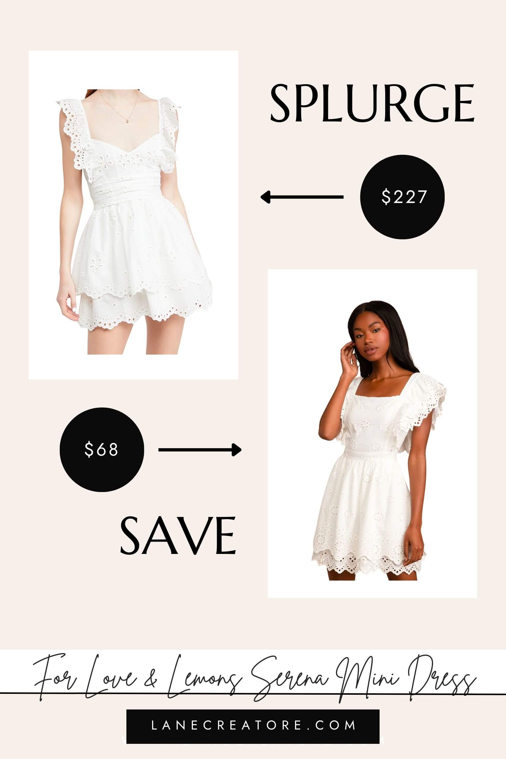 for love and lemons dress dupe, For Love & Lemons Serena Mini Dress dupe